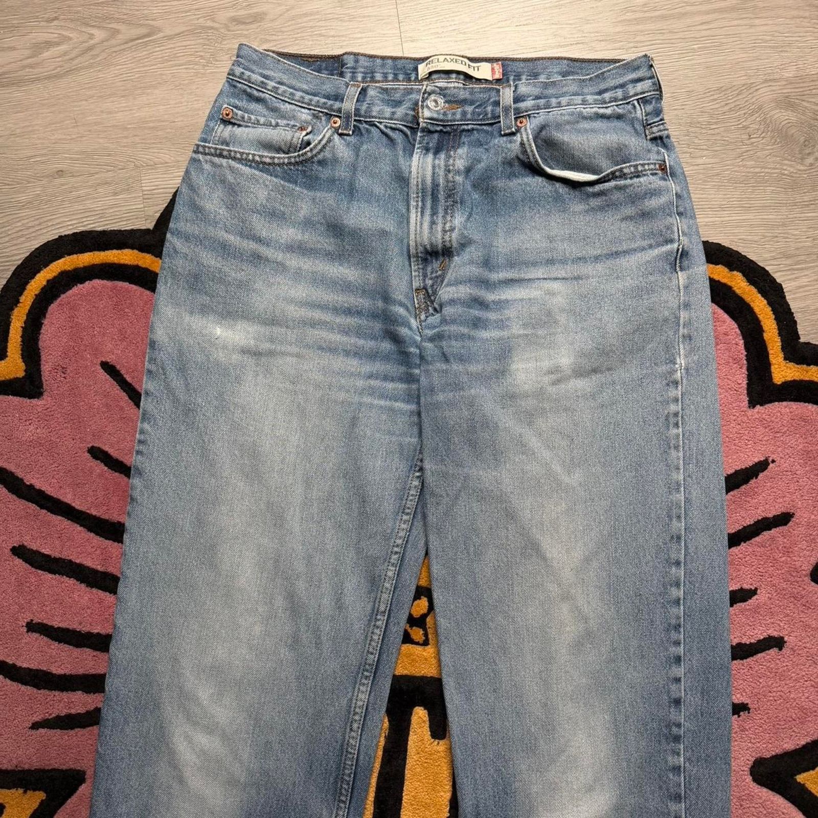 Levi's × Vintage Vintage Y2K Levi’s Strauss 550 Relaxed Straight Leg Jeans Size US 34 / EU 50 - 2 Thumbnail