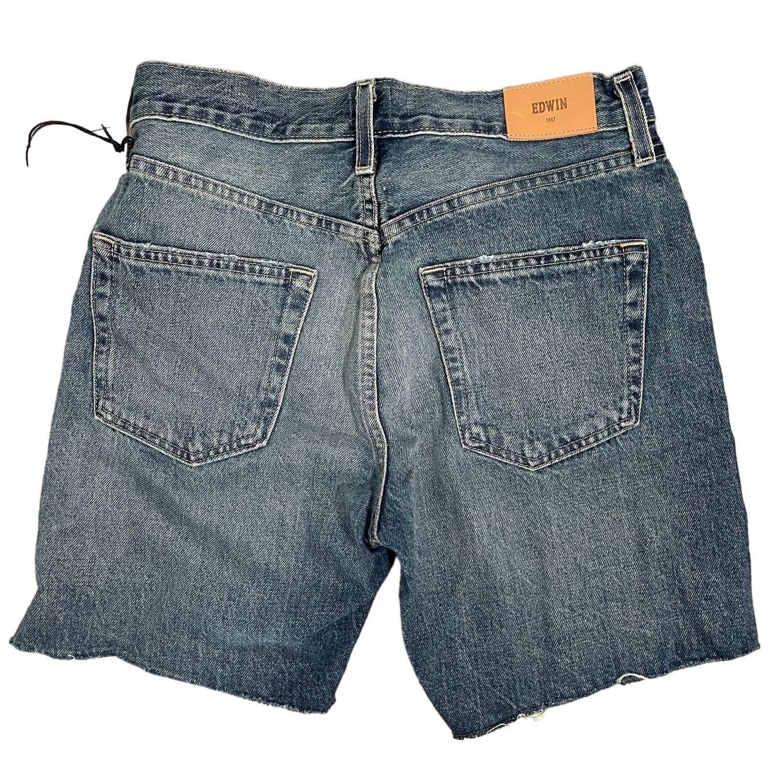 Edwin Edwin Cai Jean Shorts 7" Cutoff Distressed Cove Size 25 $138 Size 25" / US 0 / IT 36 - 3 Thumbnail
