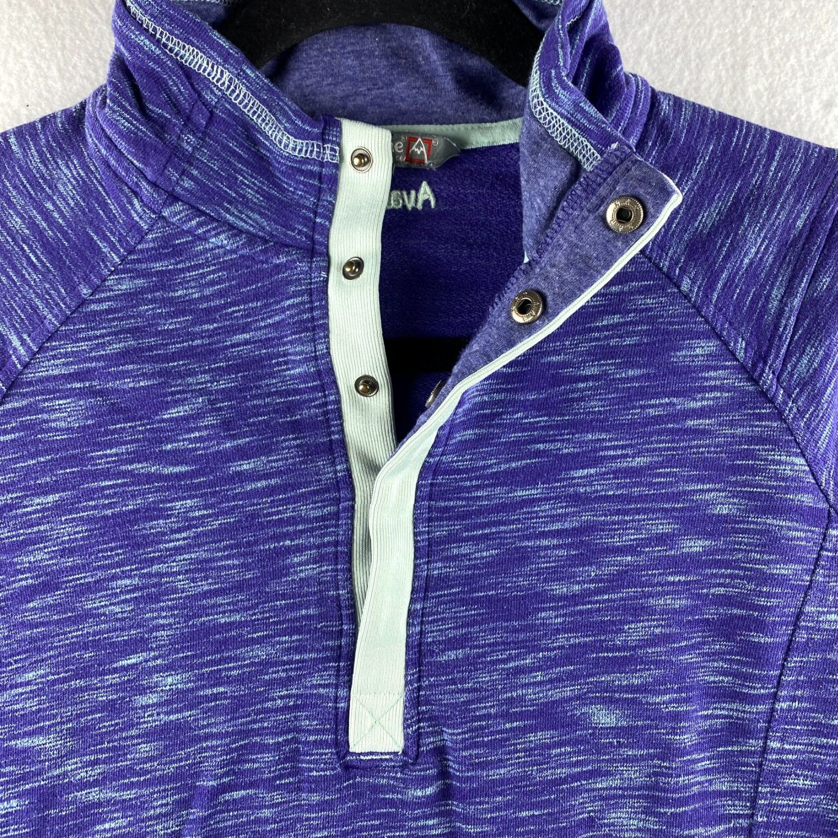 Avalanche Avalanche Sweater Womens Medium Long Sleeve 1/4 Button Pockets Blue Outdoor Size M / US 6-8 / IT 42-44 - 5 Thumbnail