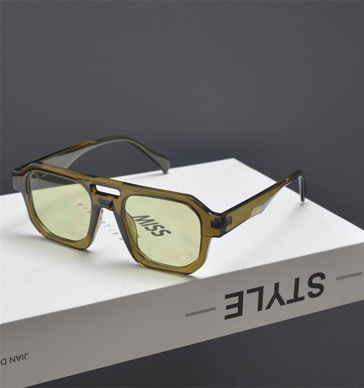 VIBE Hip-hop Street ins style custom avant-garde sunglasses Size ONE SIZE - 3 Thumbnail