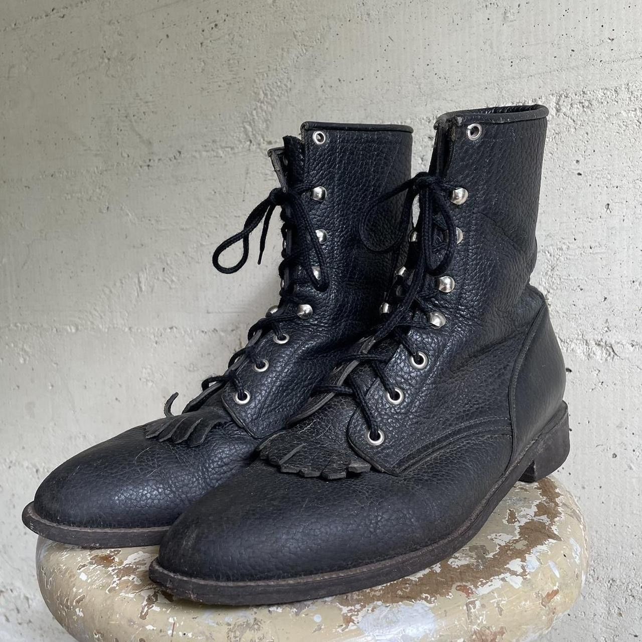 Vintage cool vintage made in mexico leather boots Size US 13 / EU 46 - 1 Thumbnail