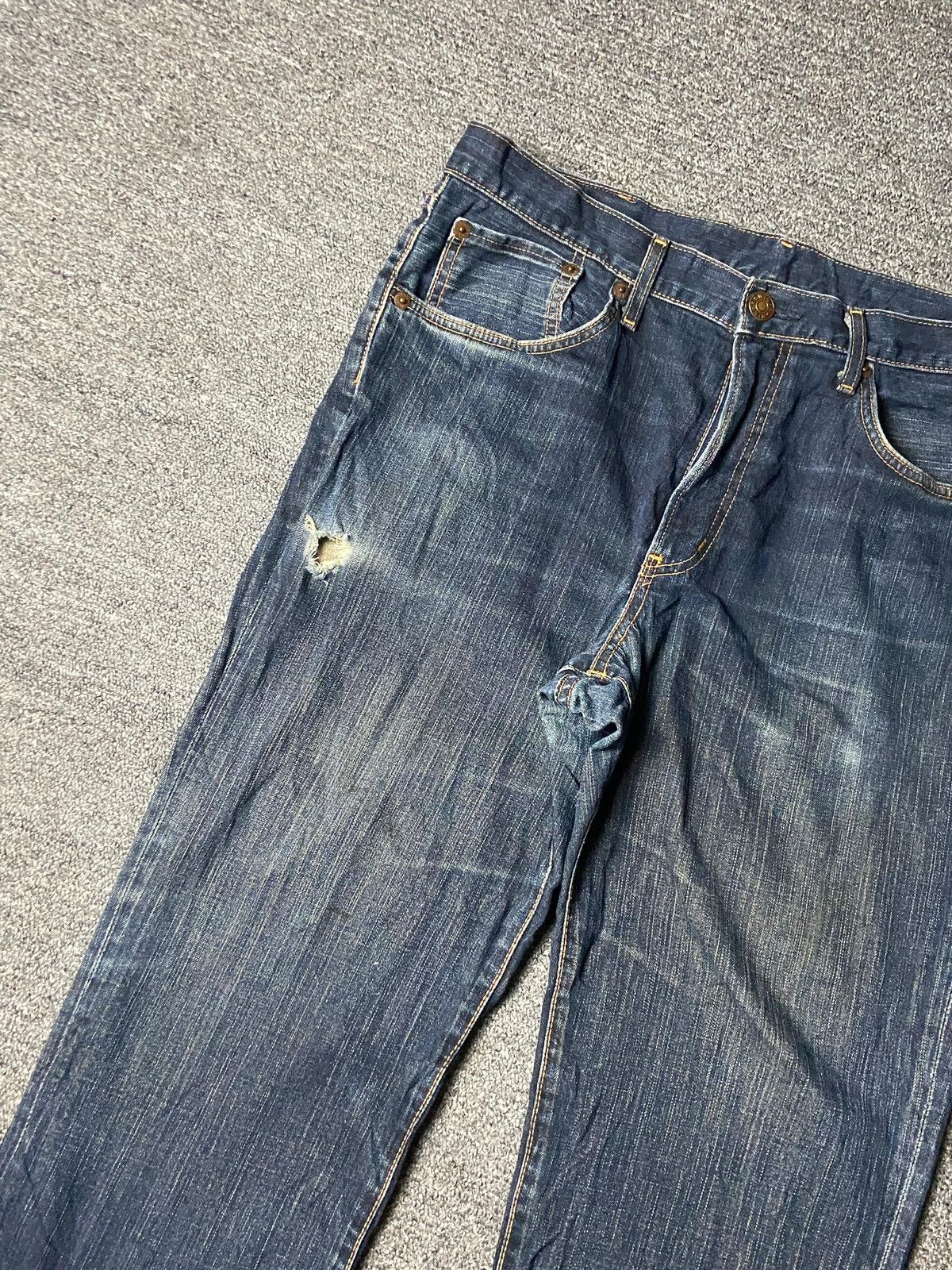 Edwin Vintage EDWIN Distressed Denim Jeans (141) Size US 38 / EU 54 - 8 Thumbnail
