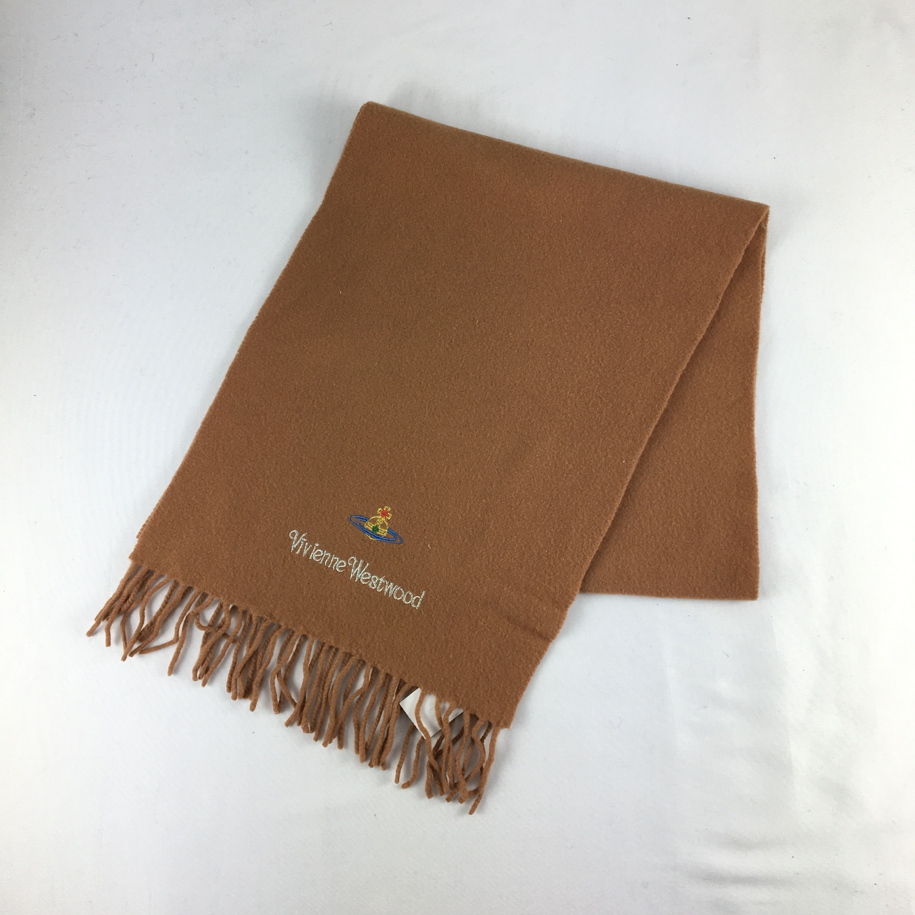 Vintage × Vivienne Westwood Vintage Vivienne Westwood Orbs Scarf Wool Cashmere Scarves Size ONE SIZE - 3 Thumbnail