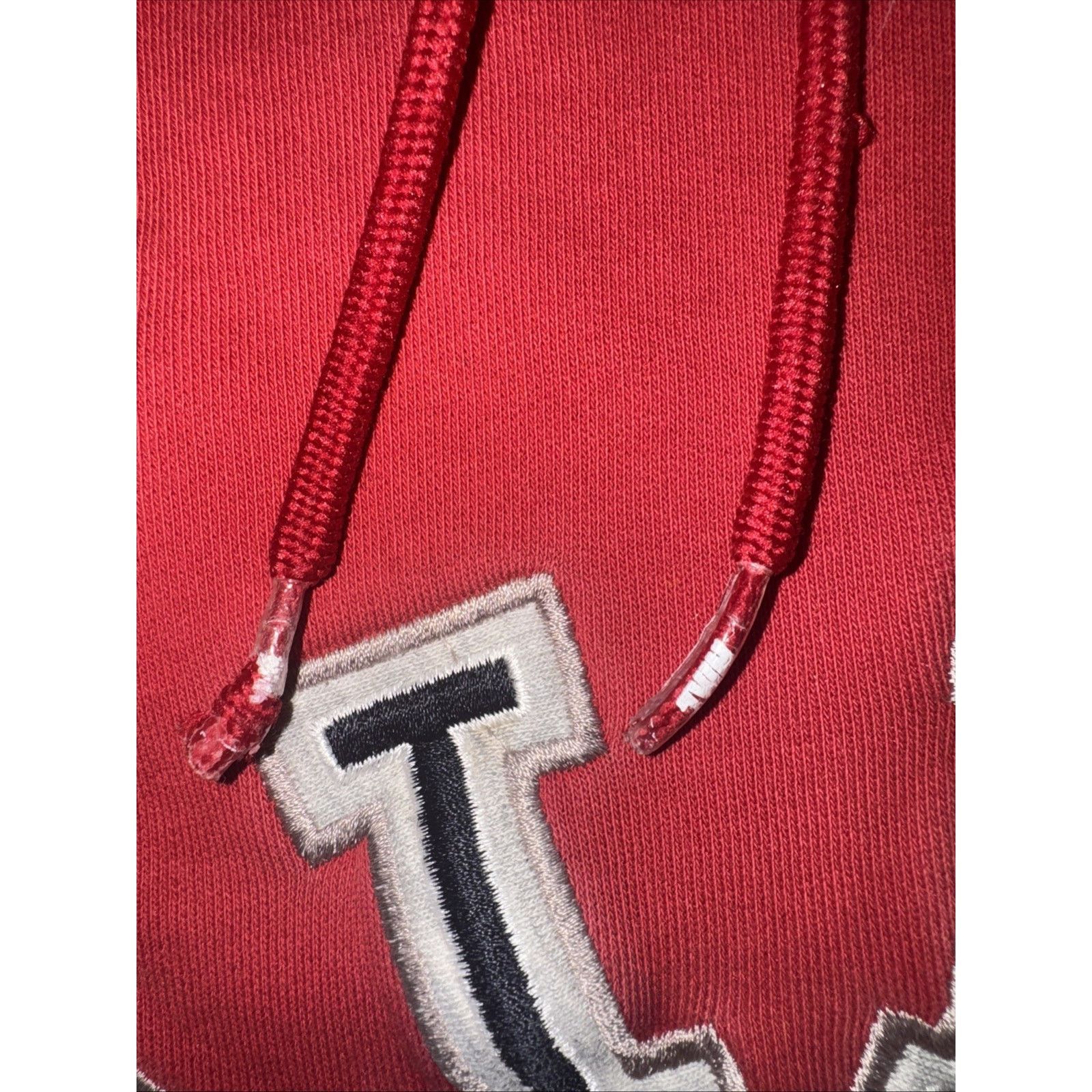Nike × Vintage Nike Silver Tag Embroidered Swoosh Hoodie Red Large 22x27 Size US L / EU 52-54 / 3 - 3 Thumbnail