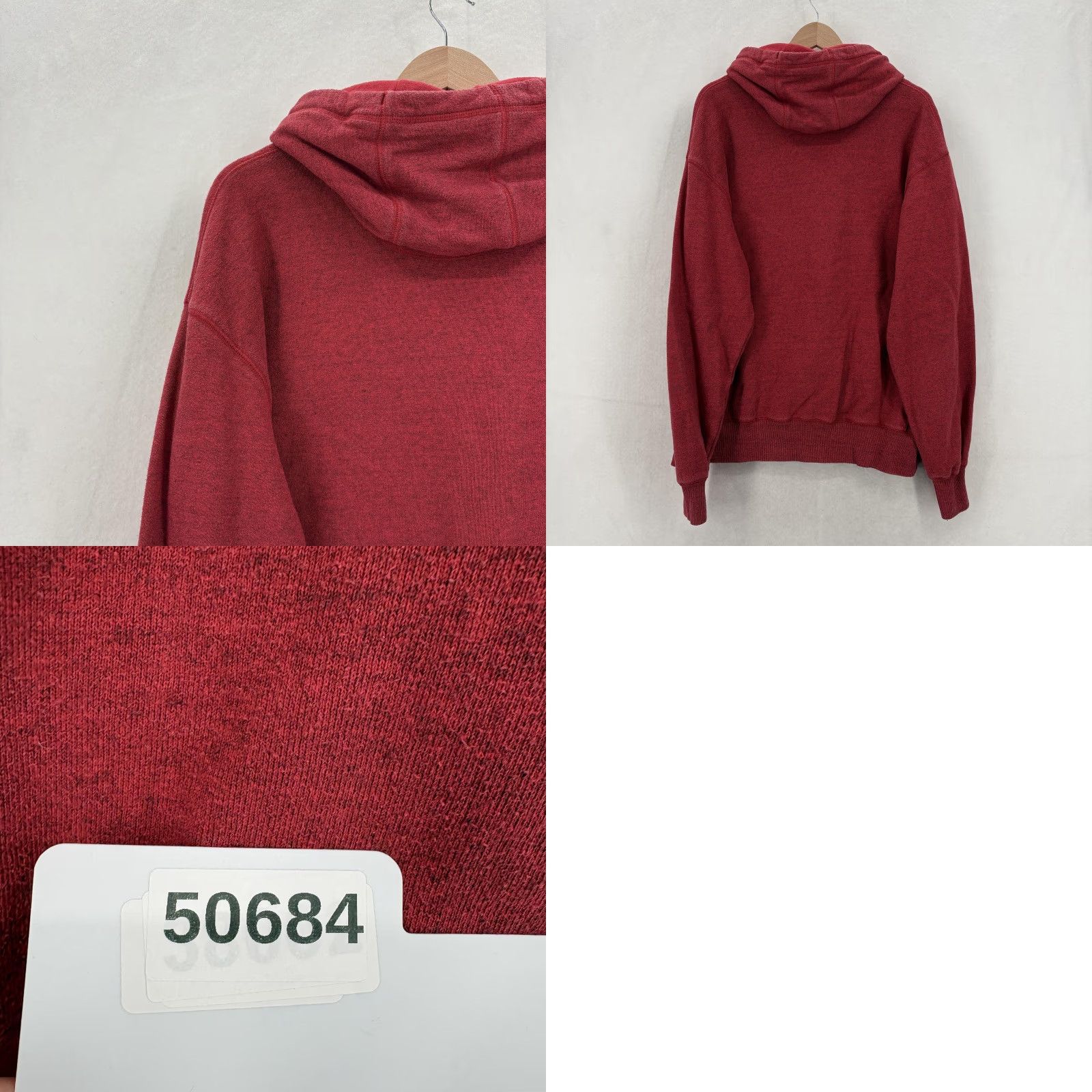 Under Armour Under Armour Project Rock Hoodie Mens Large Red Fleece Pullover Gym Bull Logo Crew Neck Long Sleeve Size US L / EU 52-54 / 3 - 9 Thumbnail