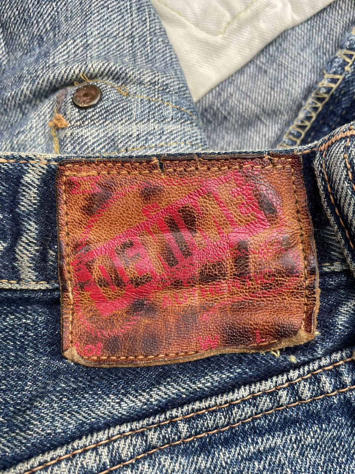 Denime × Vintage Vintage Denime Selvedge Distresed Denim Size US 32 / EU 48 - 15 Thumbnail