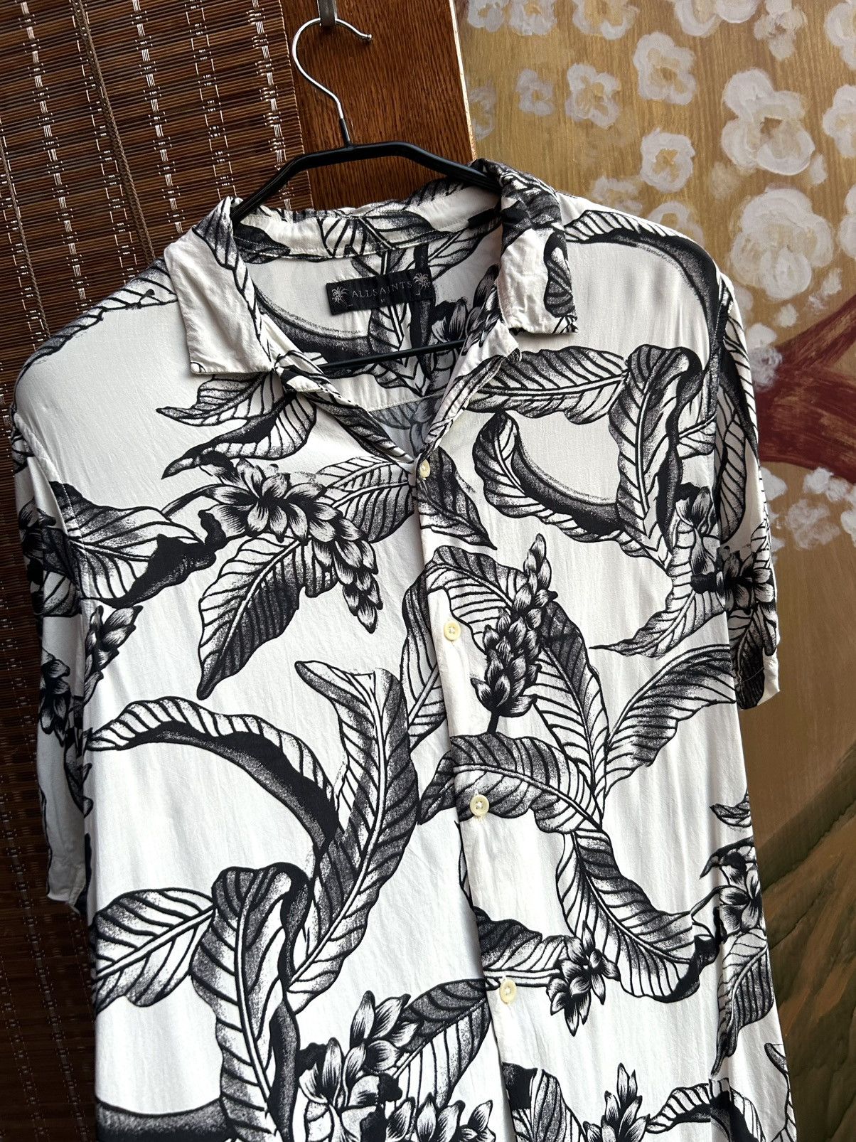 Allsaints All Saints Kahuna Aloha Hawaiian Shirt Open Loop Collar Size US M / EU 48-50 / 2 - 3 Thumbnail