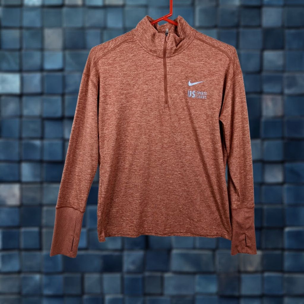 Nike Nike DRI-FIT Women's 1/4 Zip Outdoor Activewear Top S Orange Nike DRI-FIT Women’s 1/4 Zip Activewear Top Orange Sportswear Shirtsressible Size S / US 4 / IT 40 - 1 Thumbnail