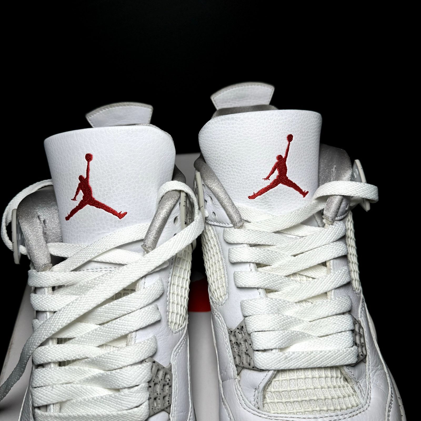 Jordan Brand × Nike Size 12 - Nike Air Jordan 4 Retro White Oreo Men's Shoes Size US 12 / EU 45 - 5 Thumbnail