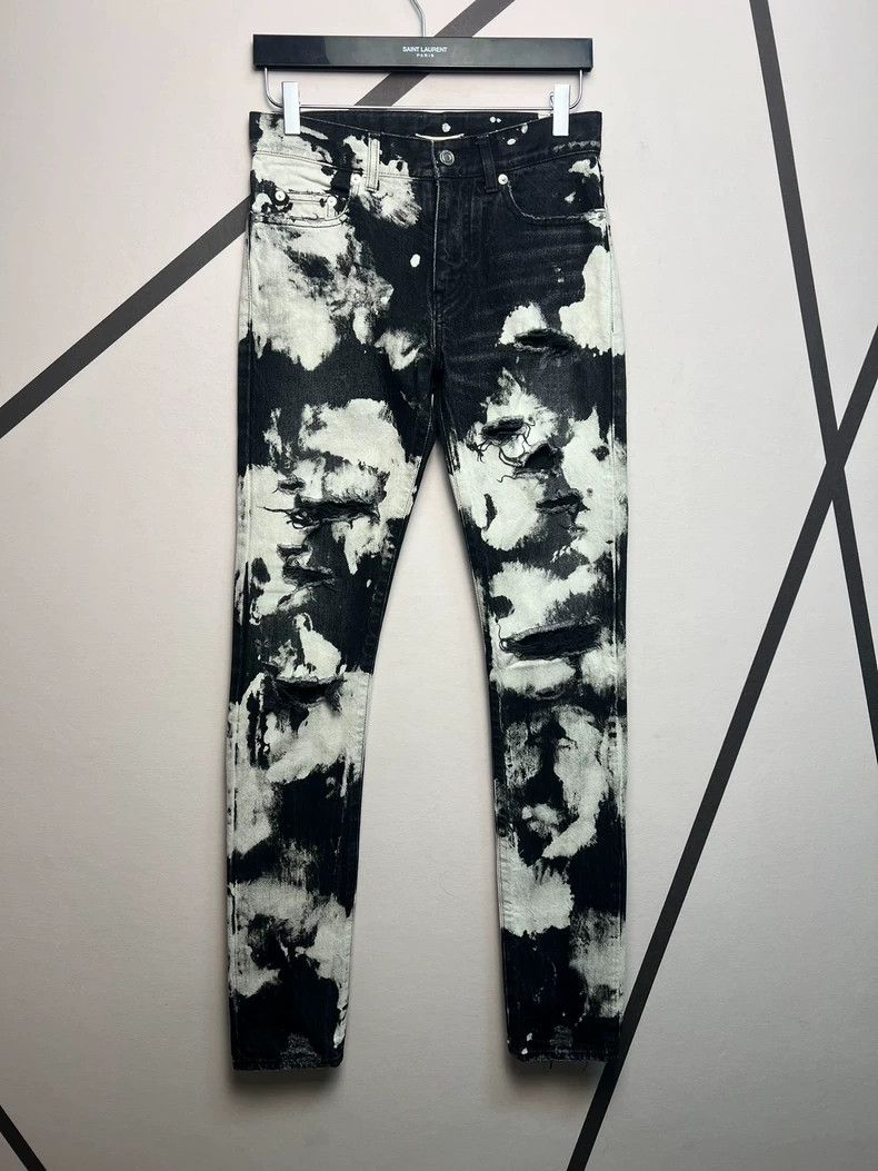 Saint Laurent Paris saint Laurent paris16 Spring and Summer Black and White In Size US 28 / EU 44 - 1 Thumbnail