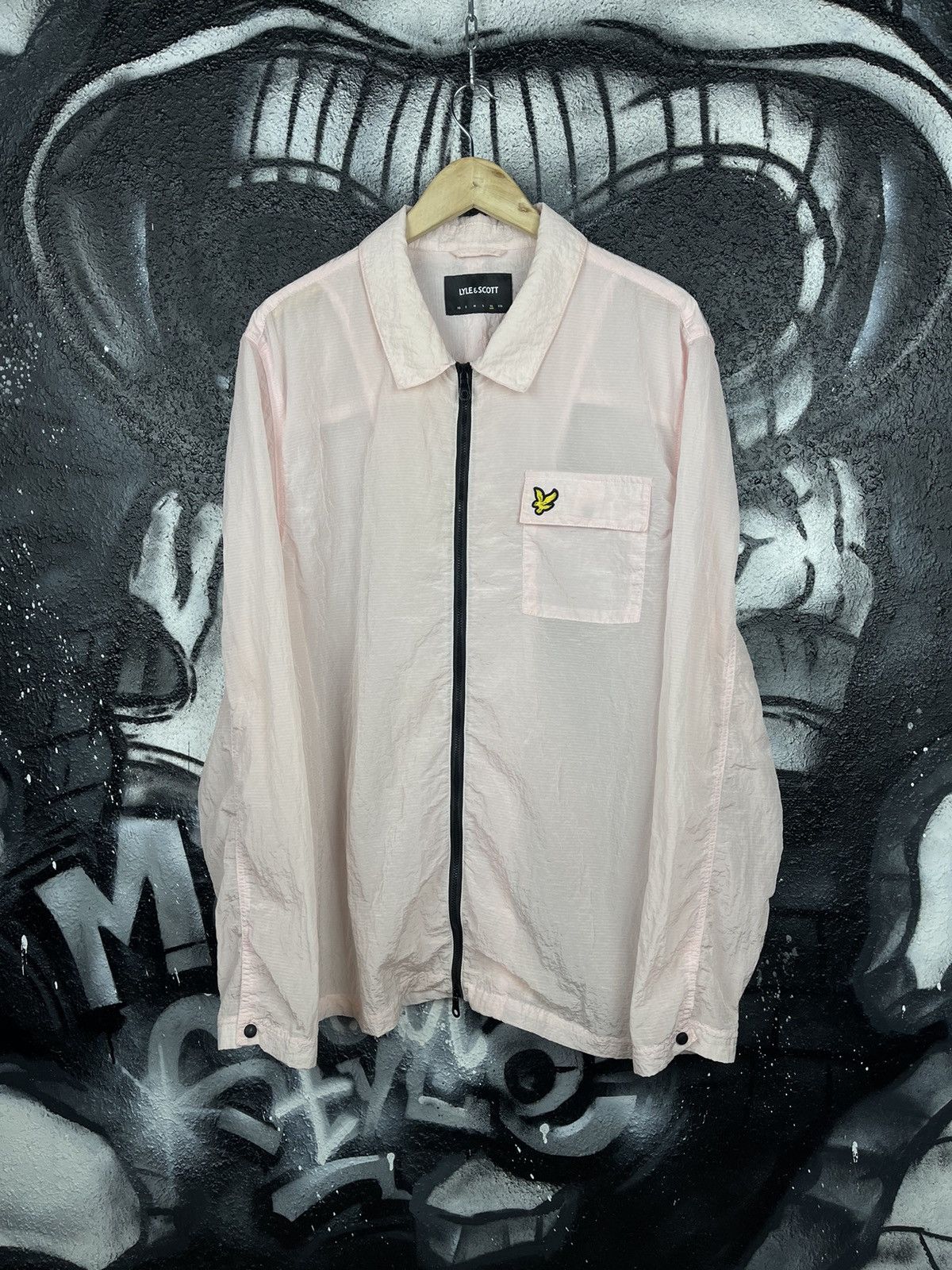 Lyle & Scott Lyle&Scott Casual Full Zip Pink Overshot Jacket Size XL Size US XL / EU 56 / 4 - 6 Thumbnail