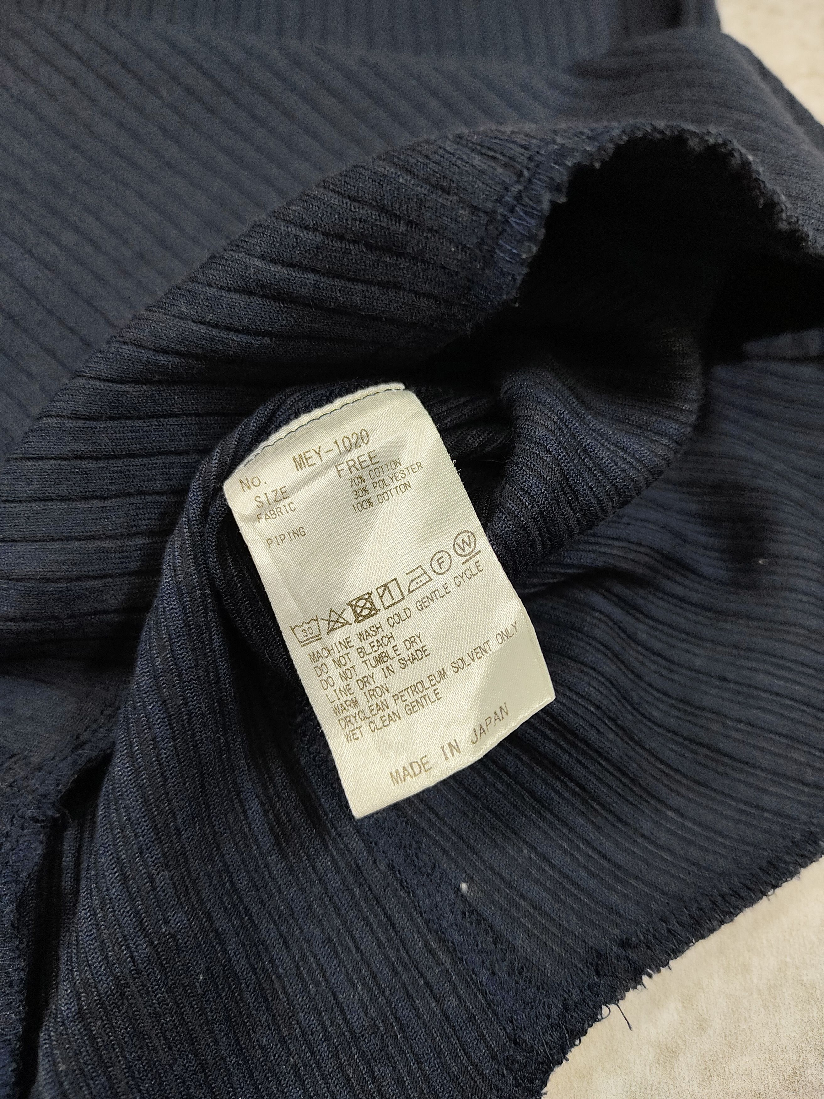 Japanese Brand Meyame🇯🇵 U Neck Cut Sewn Minimalist Normcore Ribbed Top Size M / US 6-8 / IT 42-44 - 8 Thumbnail