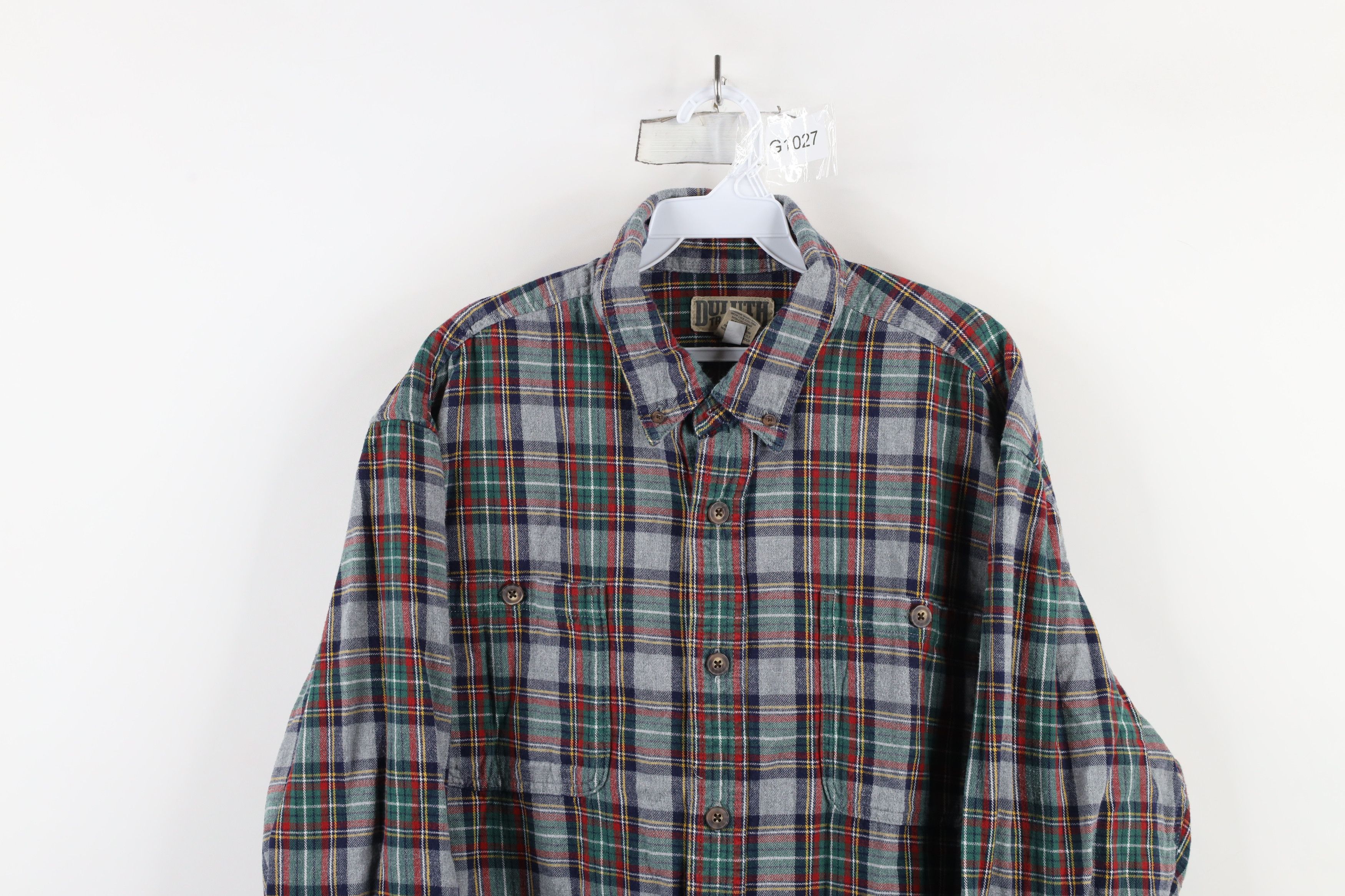 Duluth Trading Company × Vintage Duluth Trading Co Flannel Button Down Shirt Rainbow Plaid Size US XL / EU 56 / 4 - 2 Thumbnail