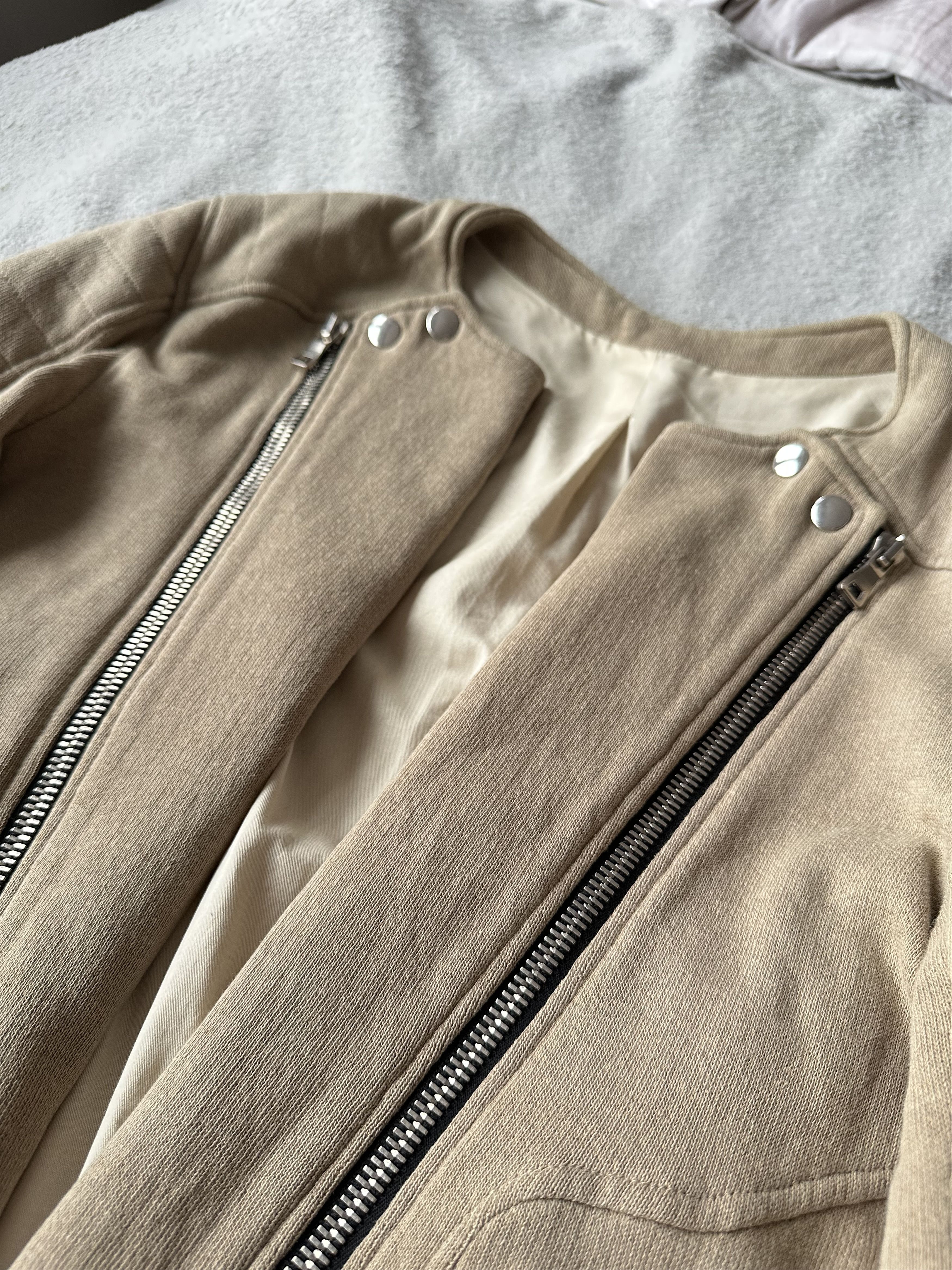 Balmain SS13 Balmain Linen Tan Beige Biker Moto Zip Jacket Size US M / EU 48-50 / 2 - 3 Thumbnail