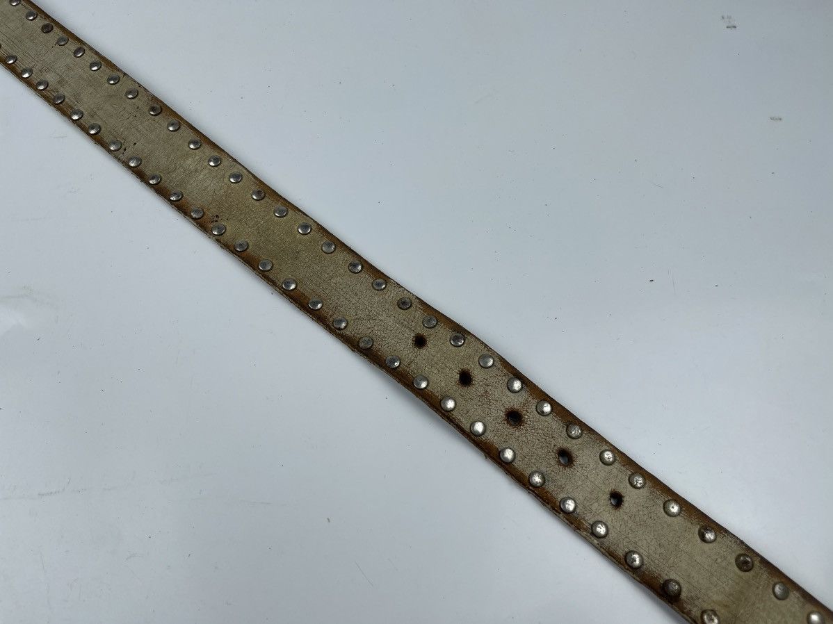 Japanese Brand rhyme big buckle studded leather belt tc22 Size 34 - 4 Thumbnail