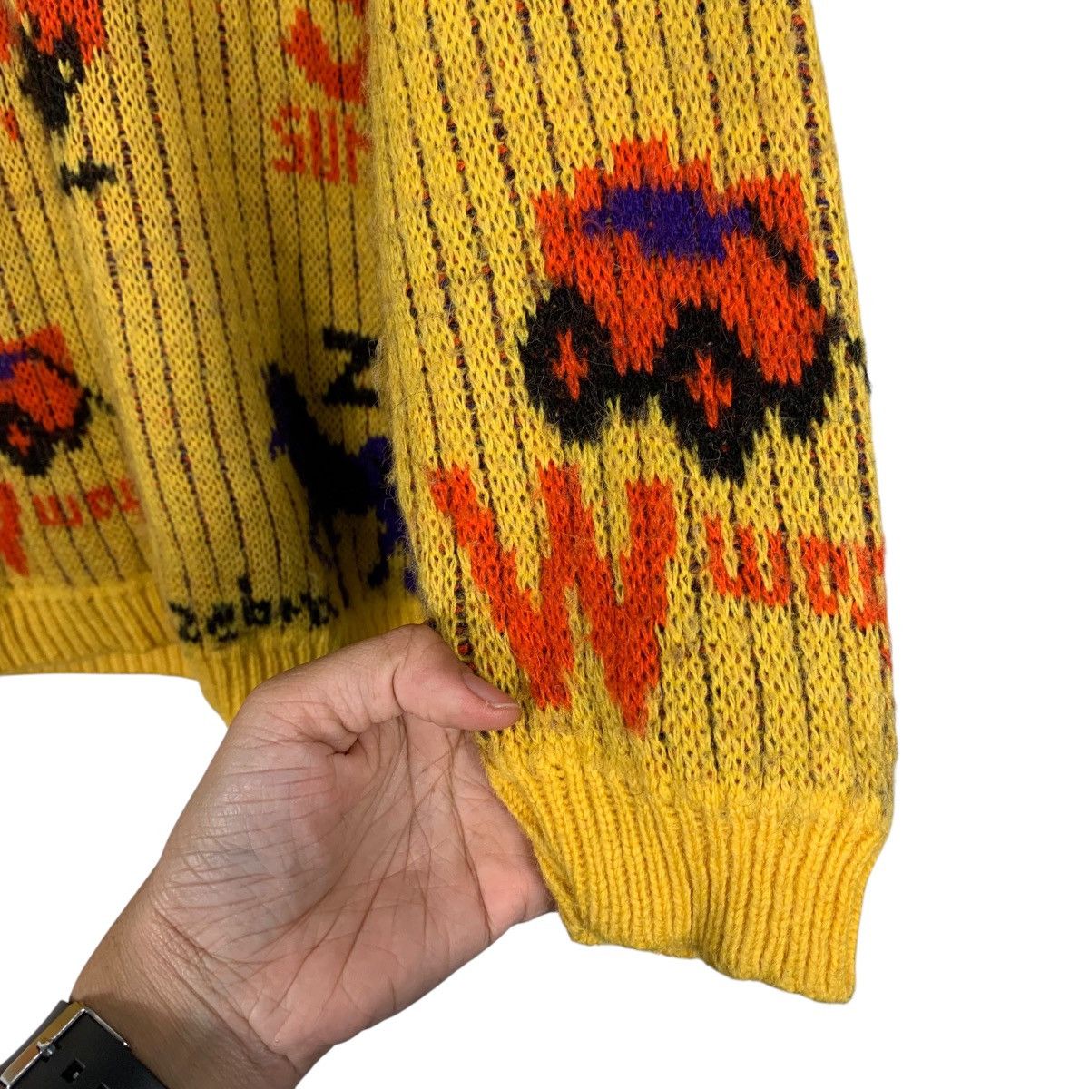 Benetton Vintage 80s Benetton Full Print Knitwear Sweater Size US M / EU 48-50 / 2 - 9 Thumbnail