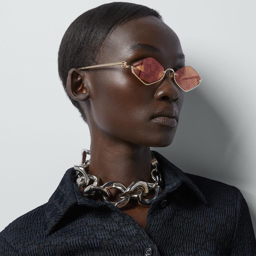 Gucci Gucci Women Sunglasses Cat Eye GG1604S 004 NEW AUTHENTIC Size ONE SIZE - 12 Thumbnail