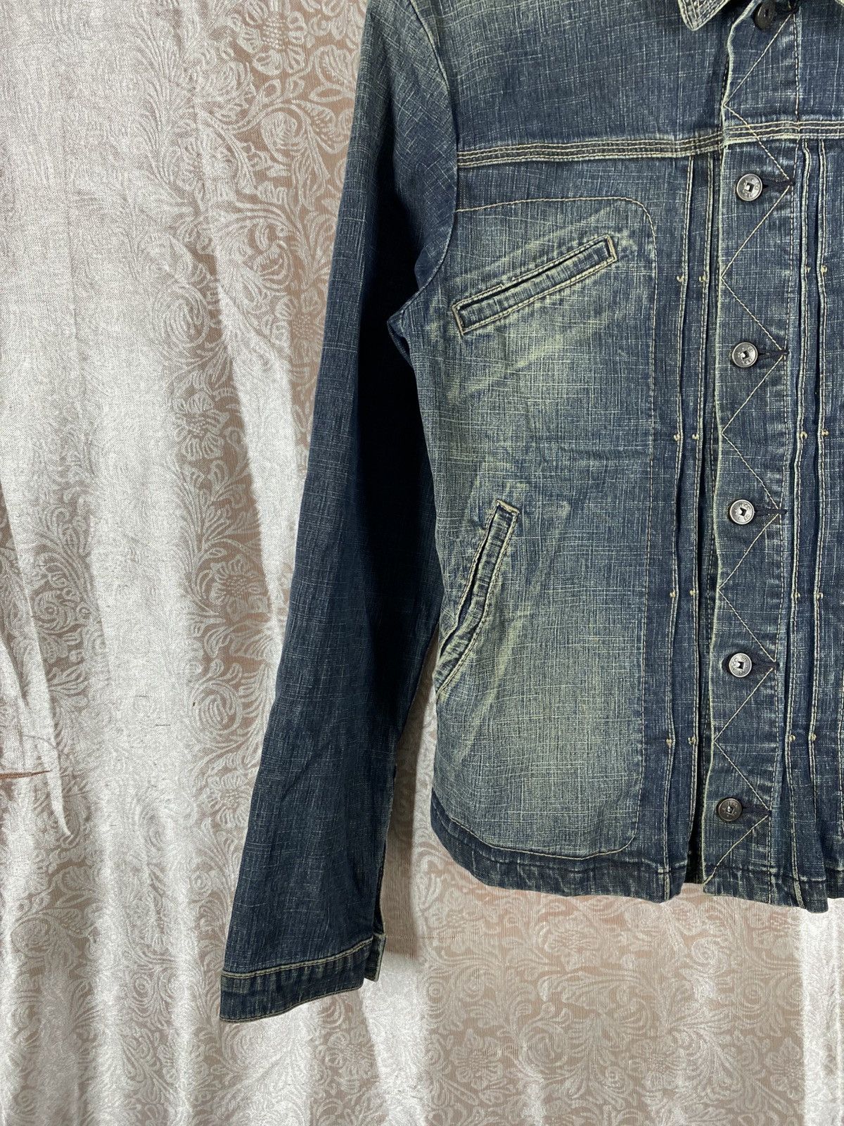 Marithe + Francois Girbaud Marithé François Girbaud Vintage Distressed Denim Jacket Size M / US 6-8 / IT 42-44 - 7 Thumbnail