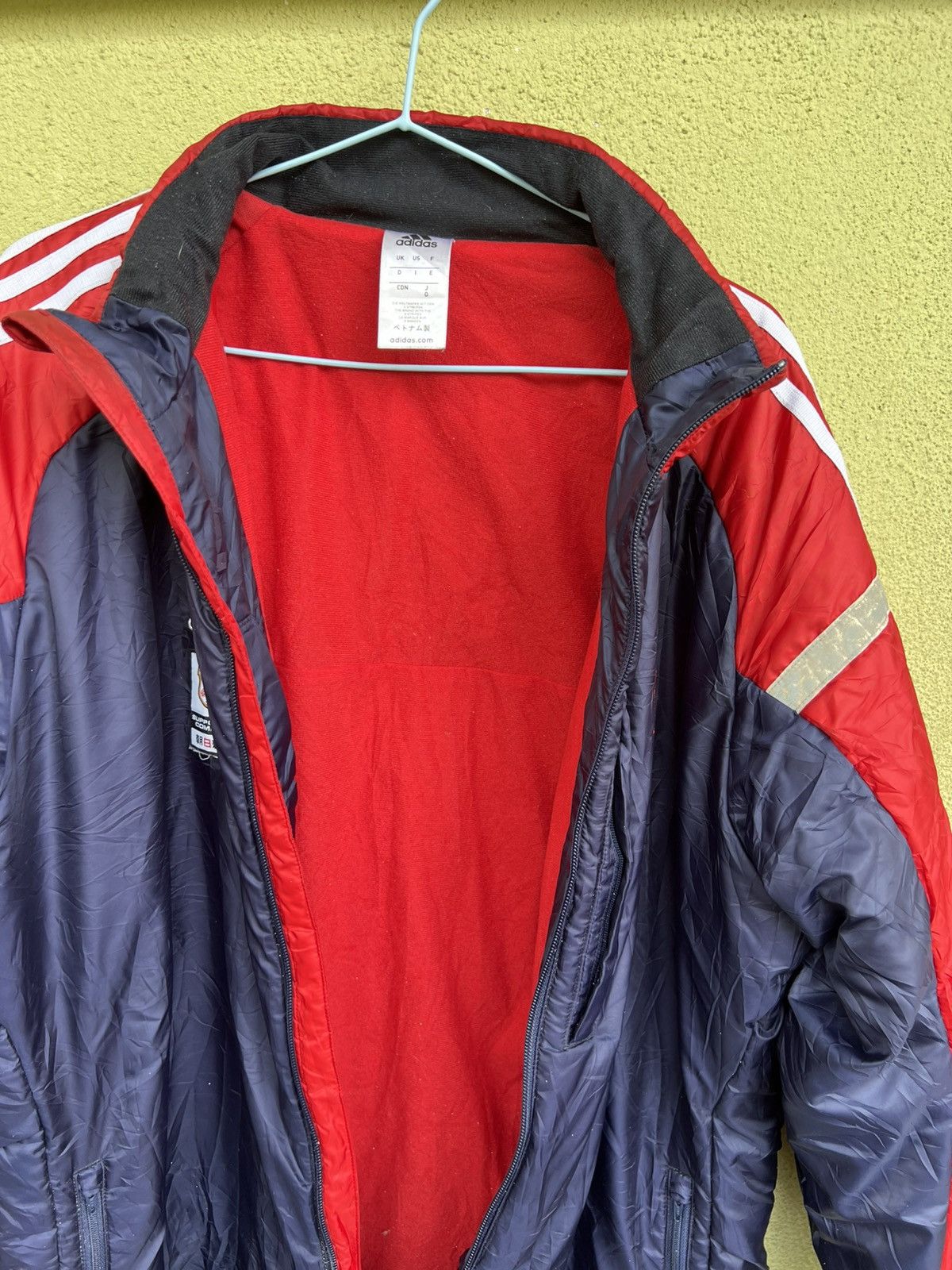 Adidas Windbreaker VINTAGE S Jacket ADIDAS JFA 2009 Size US XL / EU 56 / 4 - 3 Thumbnail