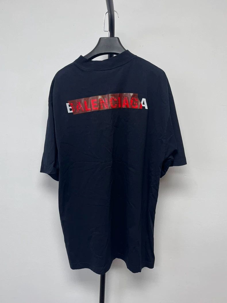 Balenciaga Balenciaga 25ss adhesive tape short sleeve Size US M / EU 48-50 / 2 - 2 Thumbnail