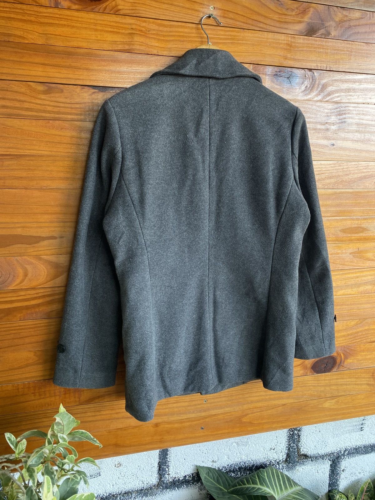 URBAN RESEARCH DOORS Urban Research Men’s Grey Wool Blend Short Coat | Minimal Size US M / EU 48-50 / 2 - 8 Thumbnail