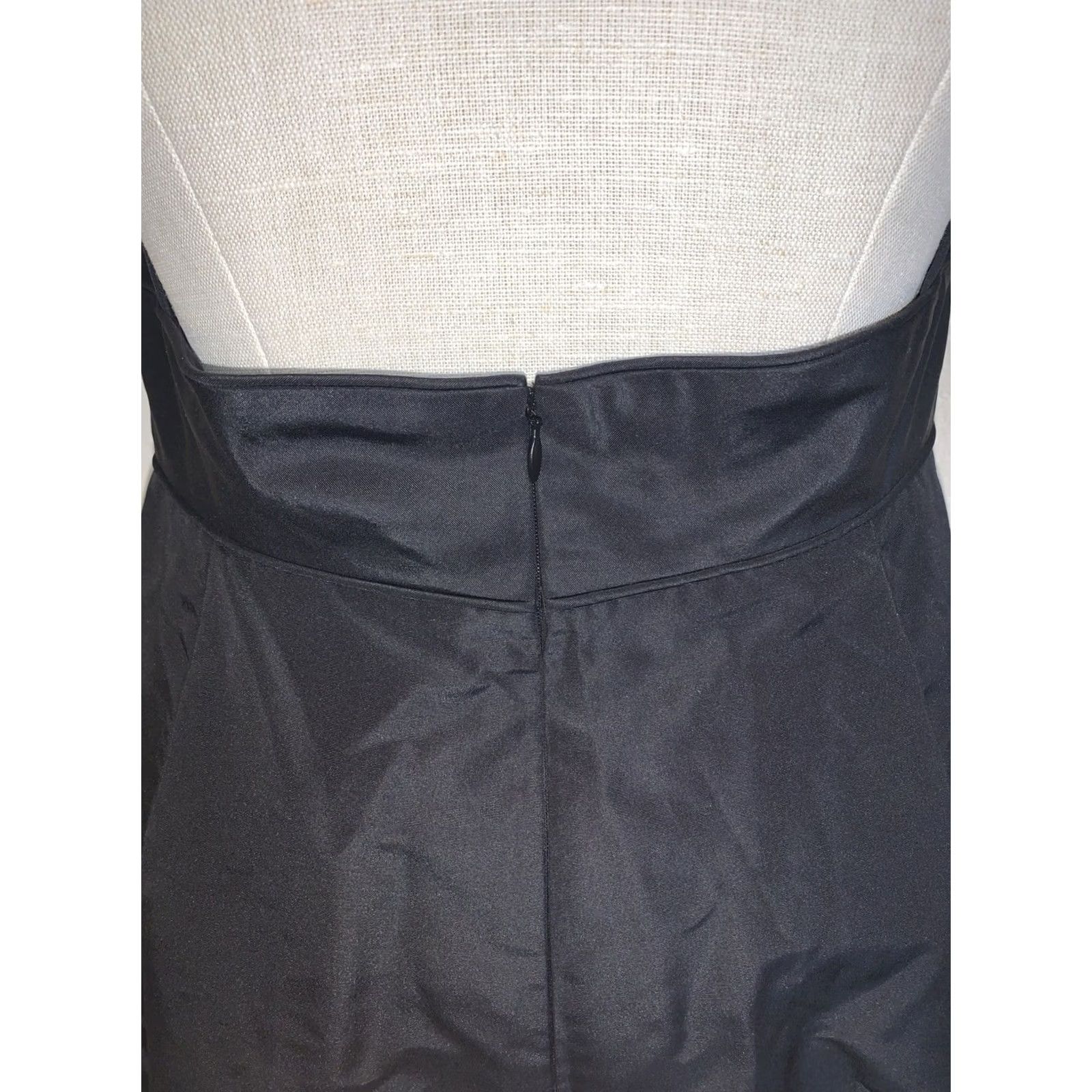 J.Crew NWT J.Crew Black Halter Dress Silk 100% A-Line Sleeveless Lined Zip Knee Length Party Cocktail Wedding 12 Women Men? Size XL / US 12-14 / IT 48-50 - 3 Thumbnail