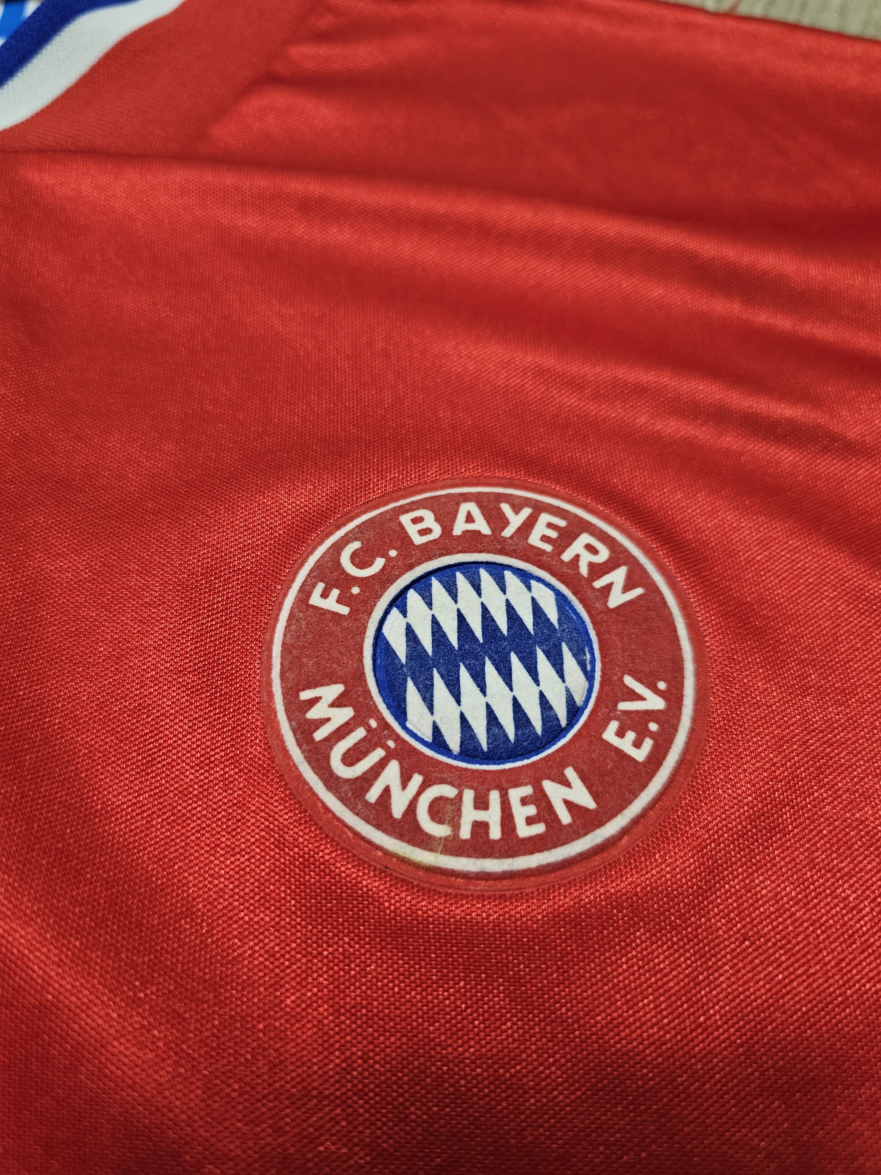Adidas × Vintage BAYERN MUNICH 1993 1995 HOME FOOTBALL SHIRT SOCCER JERSEY Size US S / EU 44-46 / 1 - 4 Thumbnail