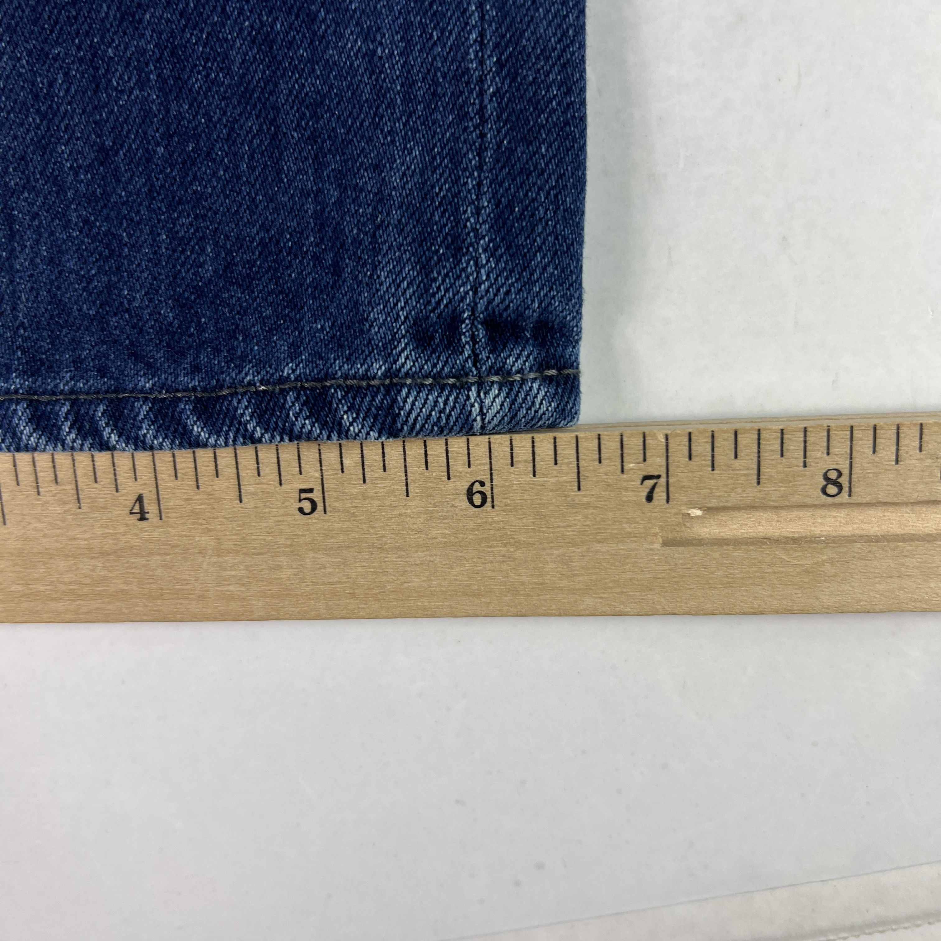 Superdry Super Dry Jean Loose Taper Biker Dark Blue Cotton Denim Size US 31 - 20 Thumbnail