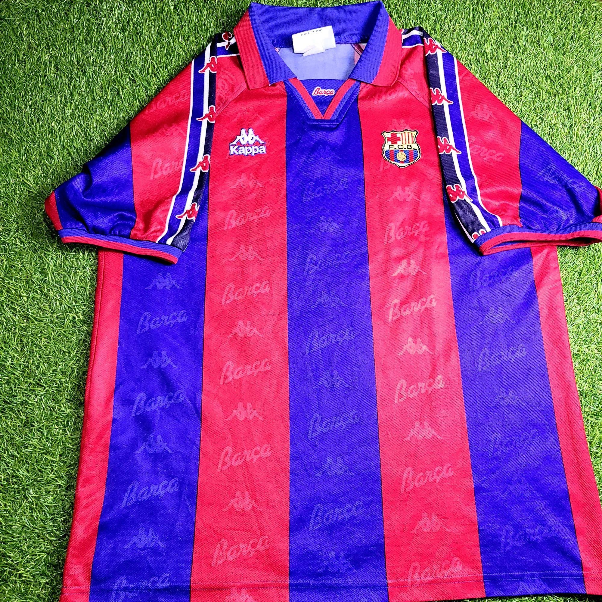 Kappa Ronaldo Kappa Barcelona 1996 1997 Home Soccer Jersey XL Size US XL / EU 56 / 4 - 2 Thumbnail