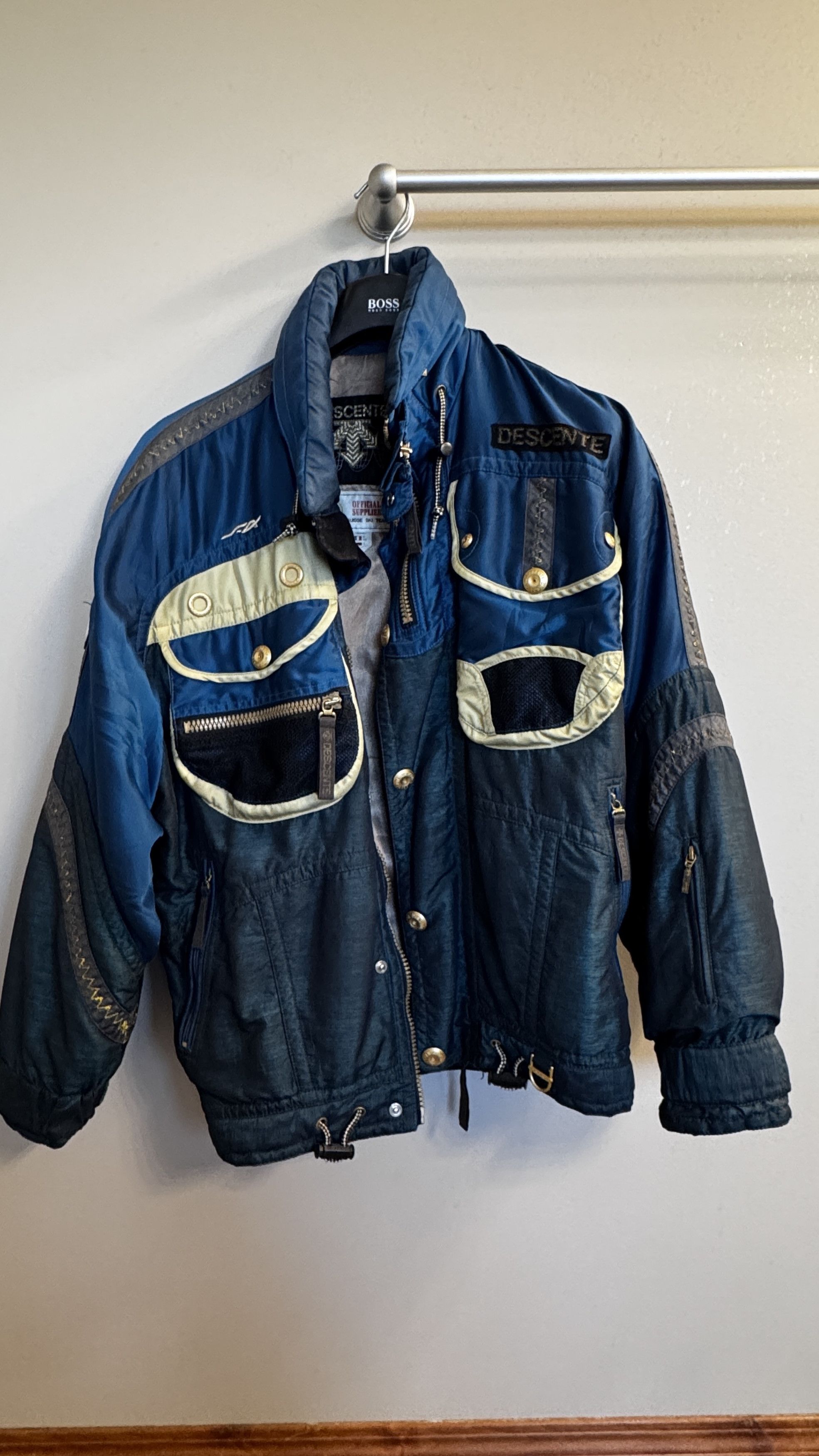 Descente Vintage Blue zip up SKI Jacket Parka oversized Size US S / EU 44-46 / 1 - 1 Thumbnail