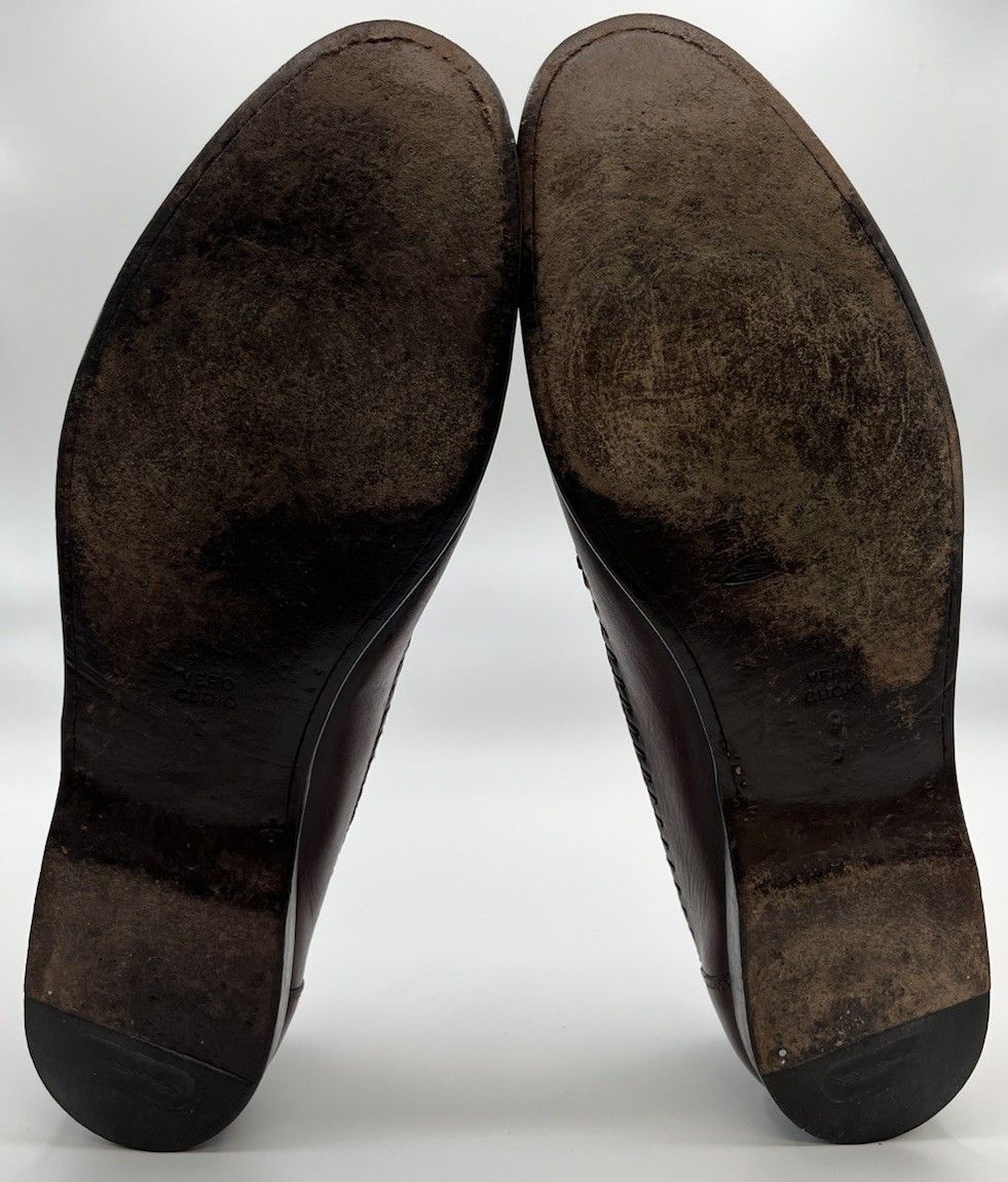 Santoni Santoni Italy Handwoven Brown Leather Penny Loafers Size 9D Size US 9 / EU 42 - 11 Thumbnail