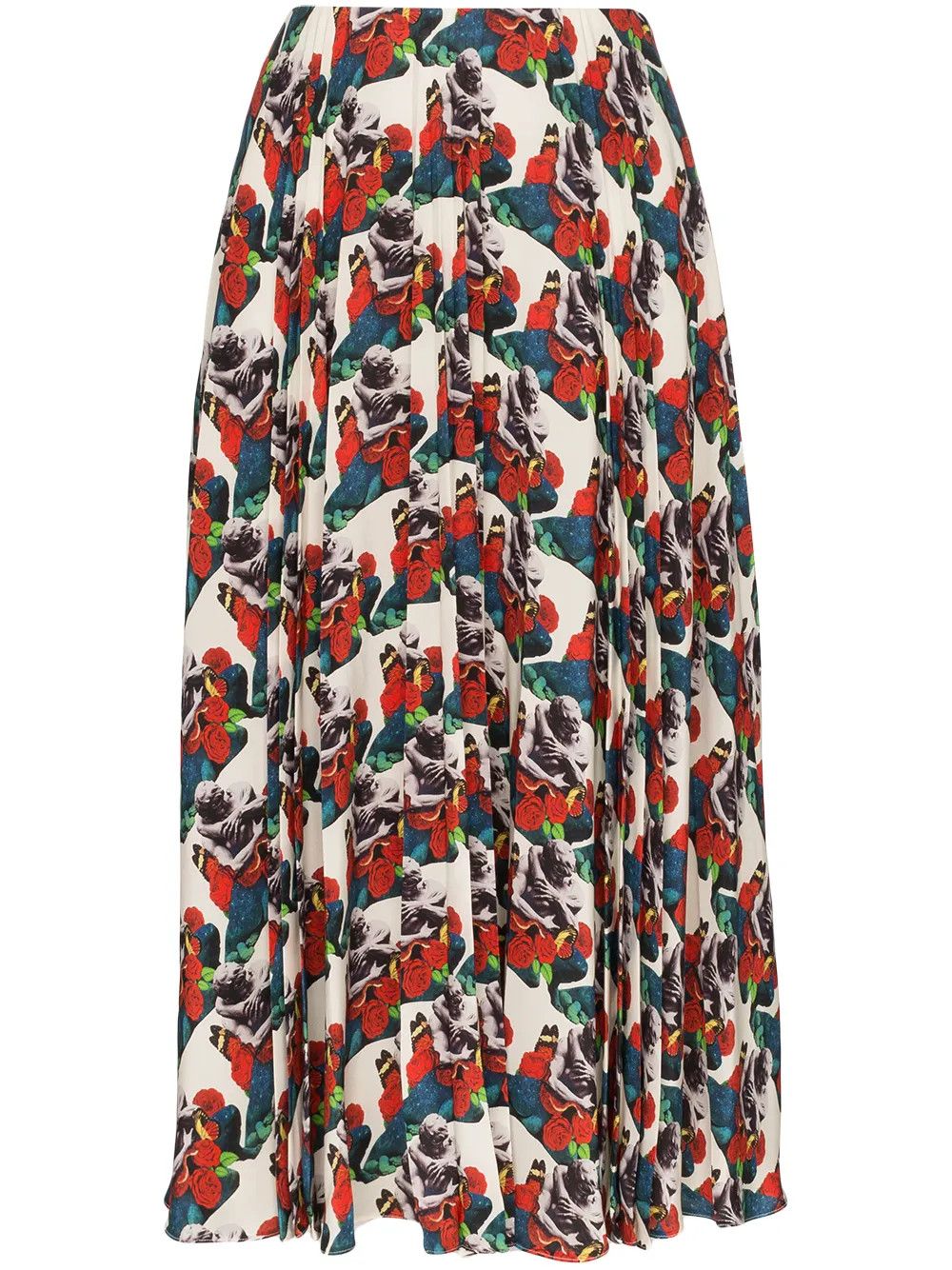 Valentino o1y0326 Midi Skirt in Multicolor Size 27" / US 4 / IT 40 - 1 Thumbnail