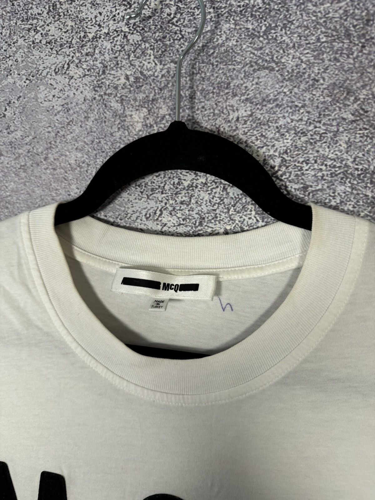 Alexander McQueen × MCQ McQ Alexander McQueen Big Mirror Logo White T-Shirt Large Size US L / EU 52-54 / 3 - 10 Thumbnail