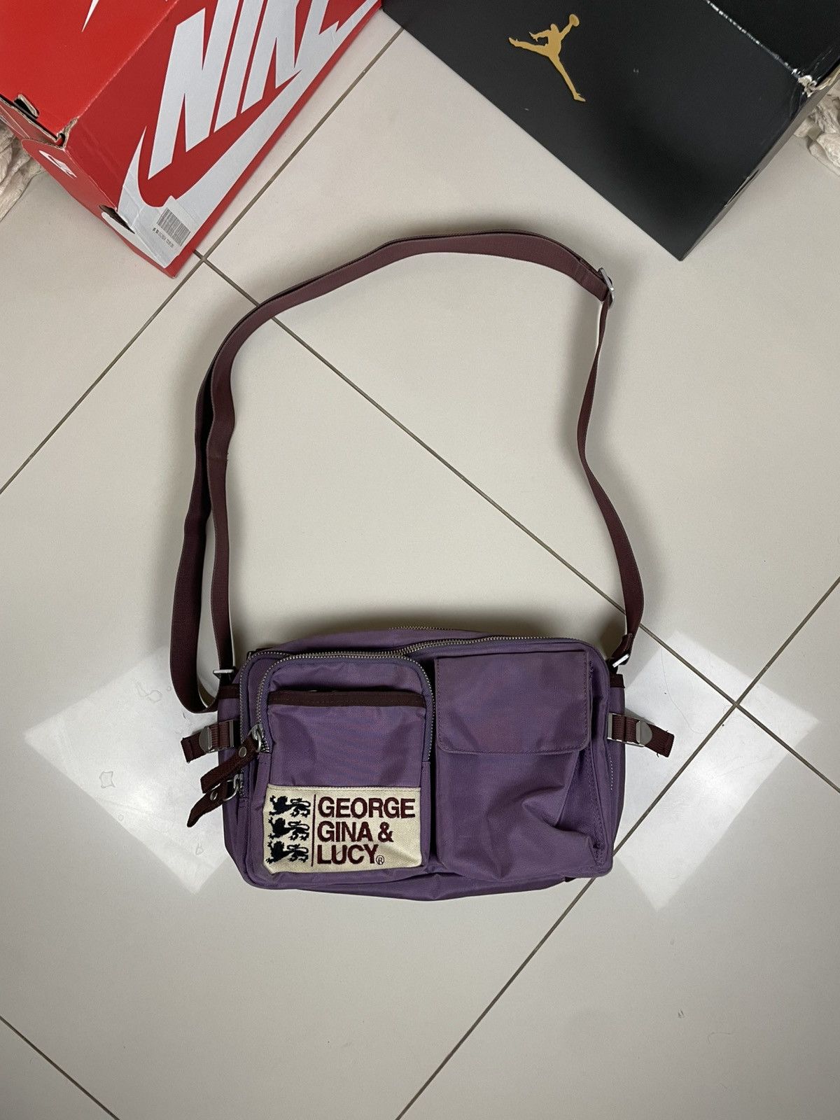 Japanese Brand × Vintage Vintage George Gina & Lucy GGL Shoulder Bag Bakerboy Size ONE SIZE - 1 Thumbnail