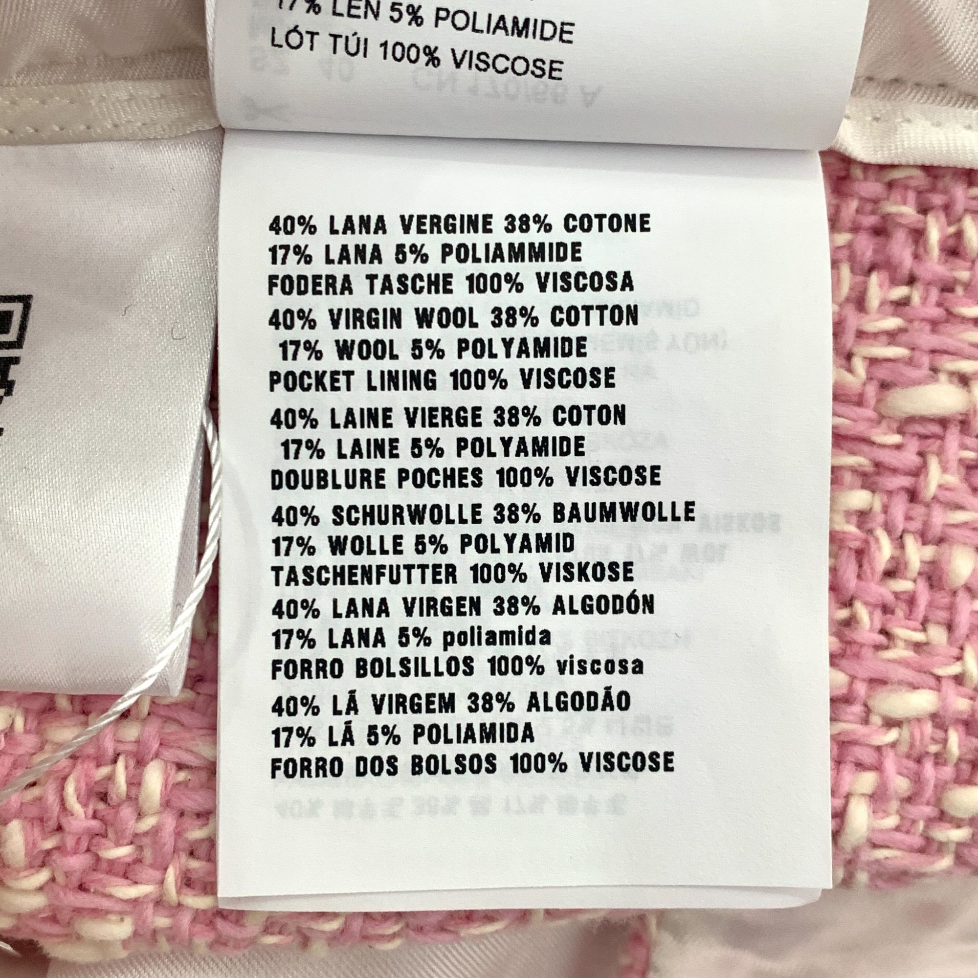 Miu Miu H11412 Miu Miu Pink Bouclé Wide-Leg Pants Size 28" / US 6 / IT 42 - 8 Thumbnail