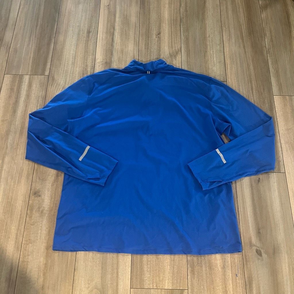 Nike Nike Livestrong Blue Athletic Casual Quarter Zip Pullover M Size US XXL / EU 58 / 5 - 6 Thumbnail
