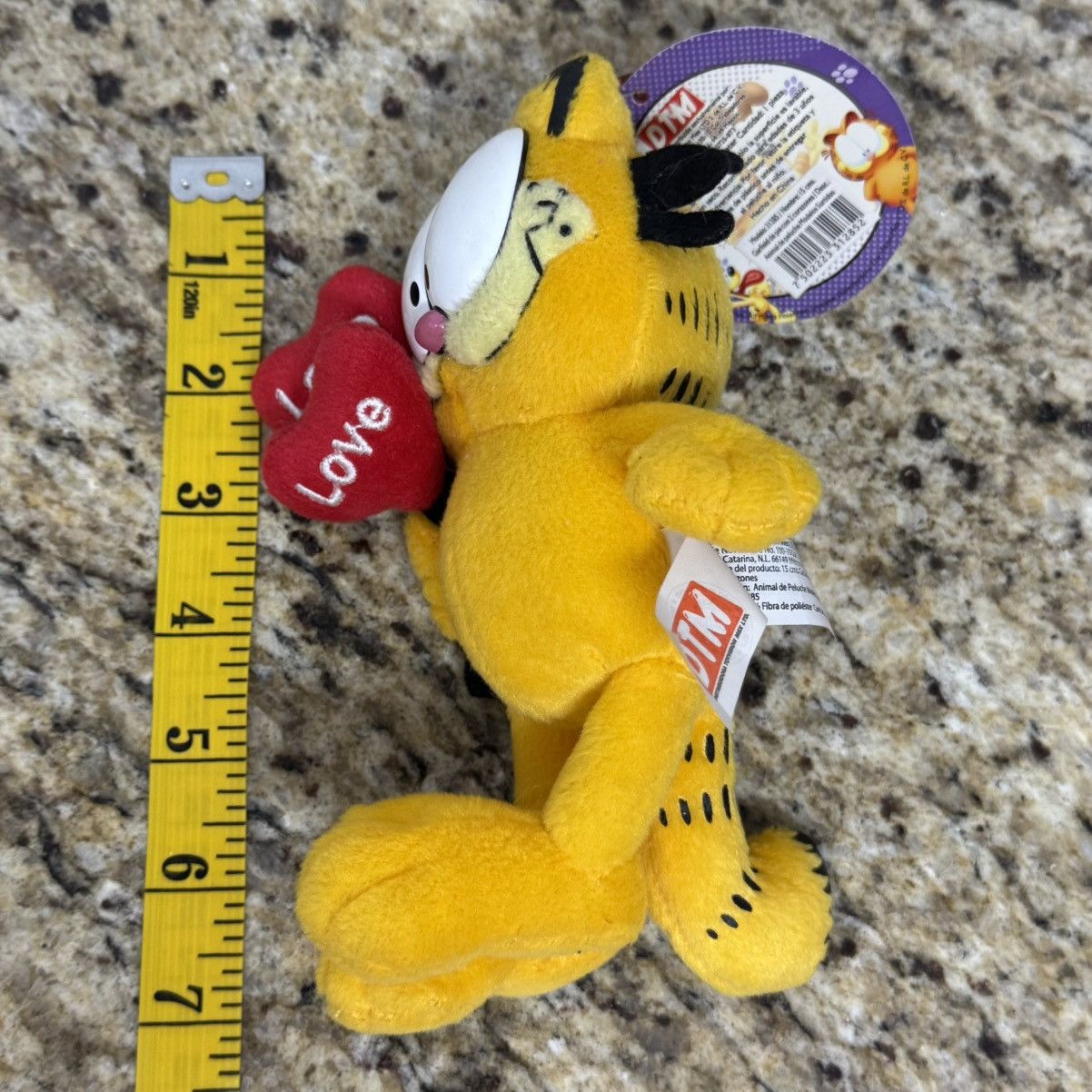 Vintage Vintage Garfield Love Heart Balloons 7" Valentines Day Plush Size ONE SIZE - 7 Thumbnail