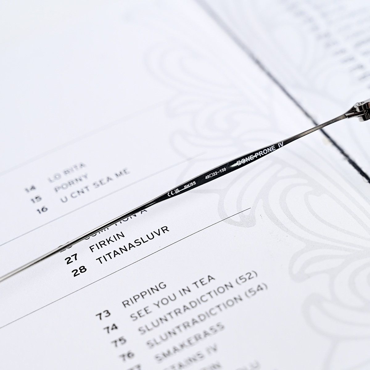 Chrome Hearts CHROME HEARTS BONE PRONE IV GLASSES Size ONE SIZE - 8 Thumbnail