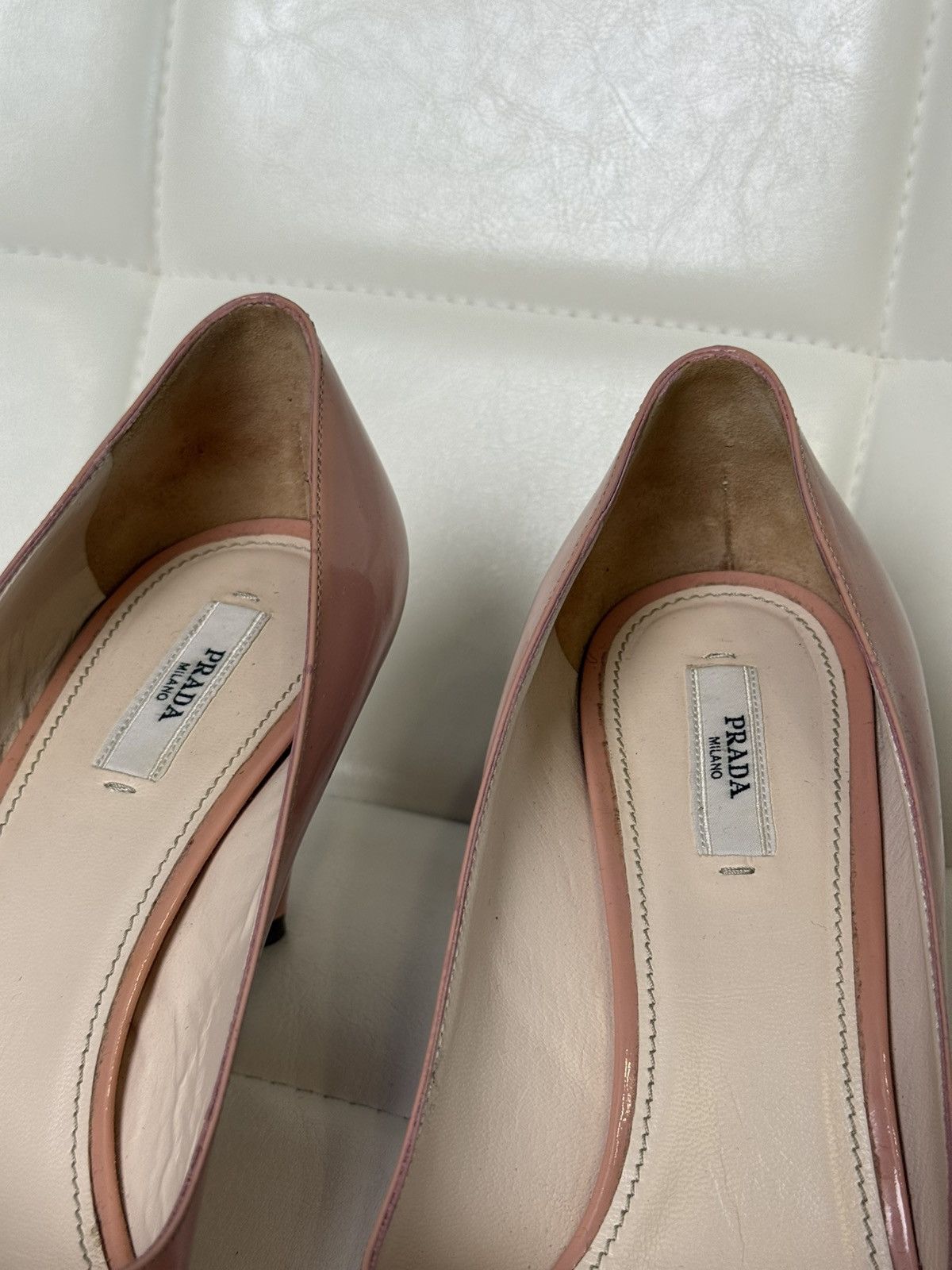 Prada Prada Dusty Pink Patent Leather Bow Pumps Heels Shoes Size US 9 / IT 39 - 18 Thumbnail