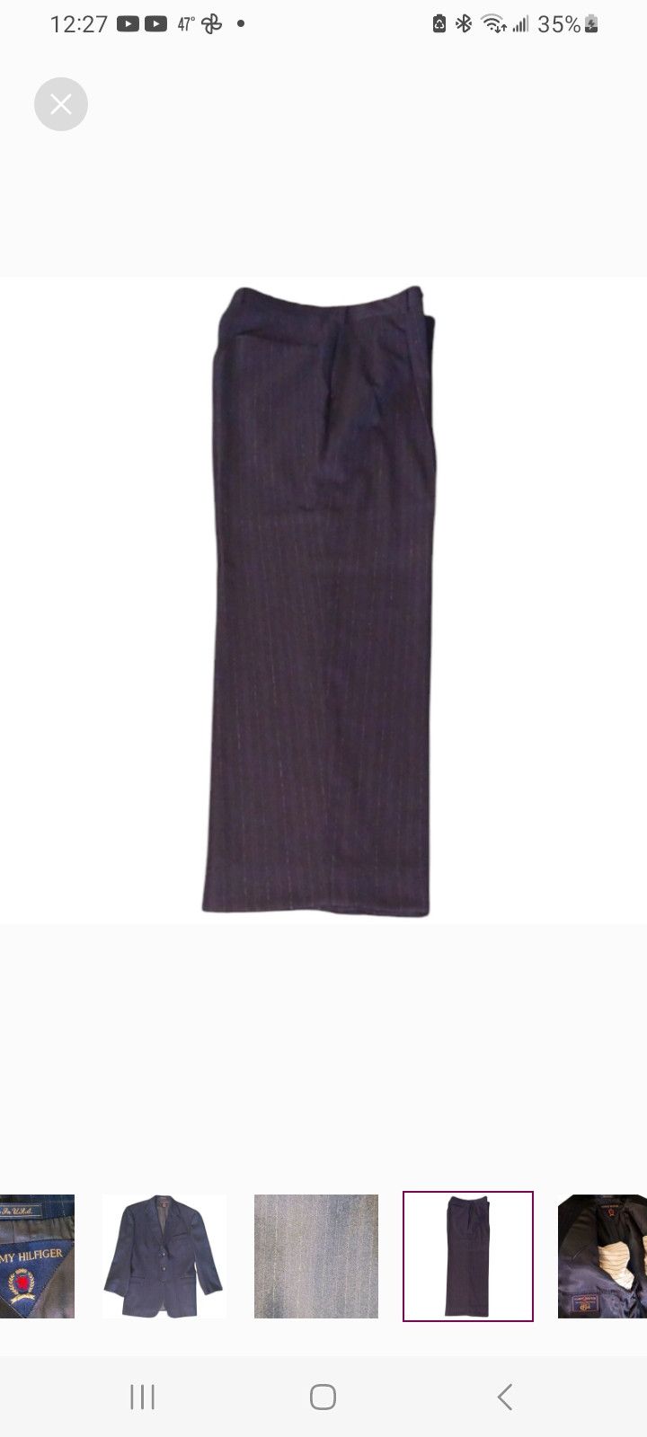 Tommy Hilfiger Vintage Tommy Hilfiger Pinstripe Suit Expressed via BELK Size 42R - 5 Thumbnail