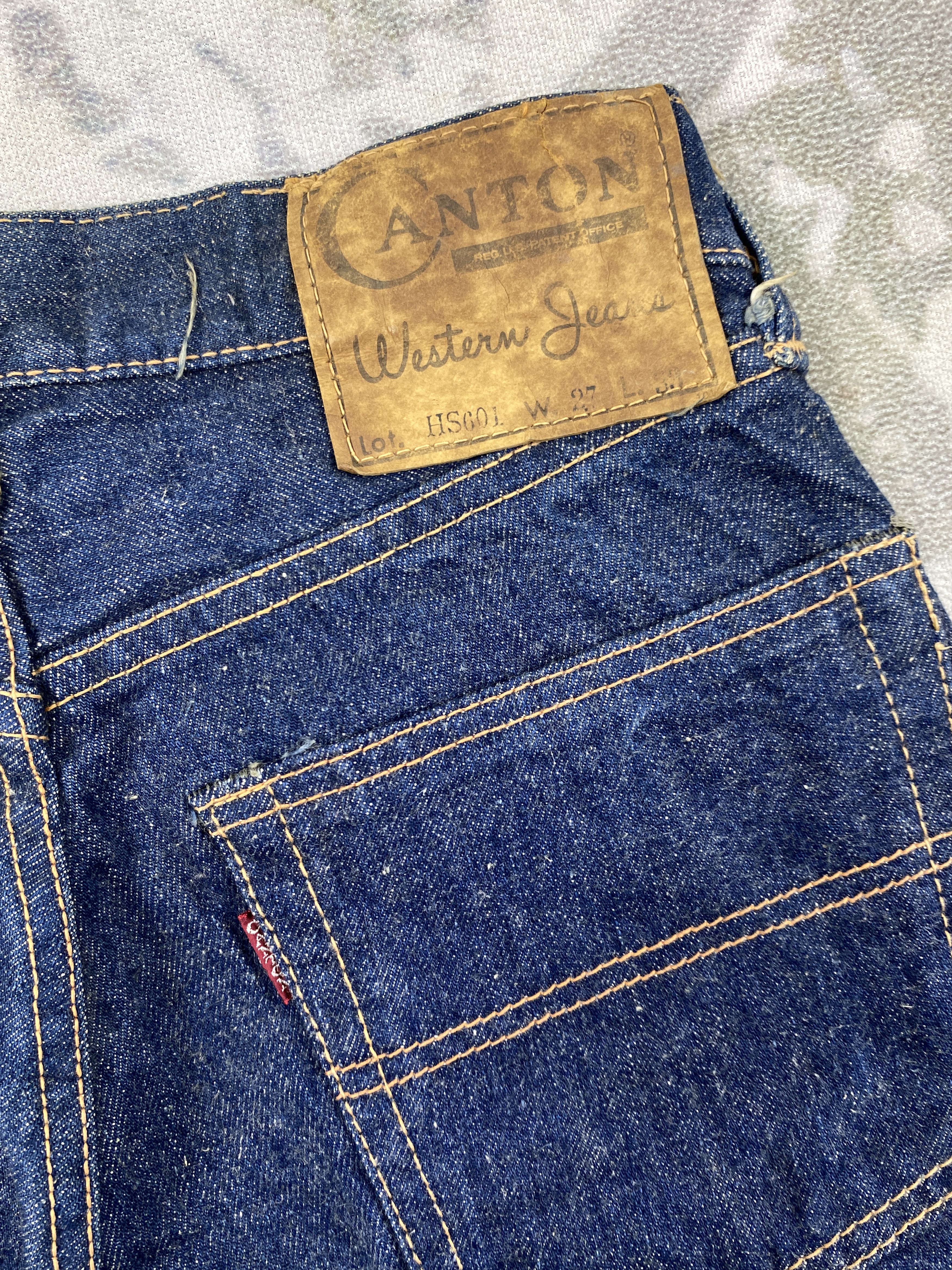 Japanese Brand Vintage Canton Japanese Brand Redline Denim 26x30 JN028 Size US 26 / EU 42 - 9 Thumbnail