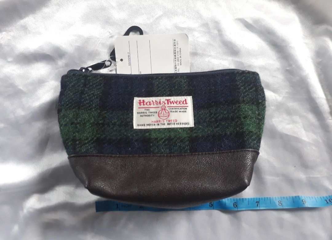Harris Tweed Harris Tweed checkered coin wallet bag Size ONE SIZE - 2 Thumbnail