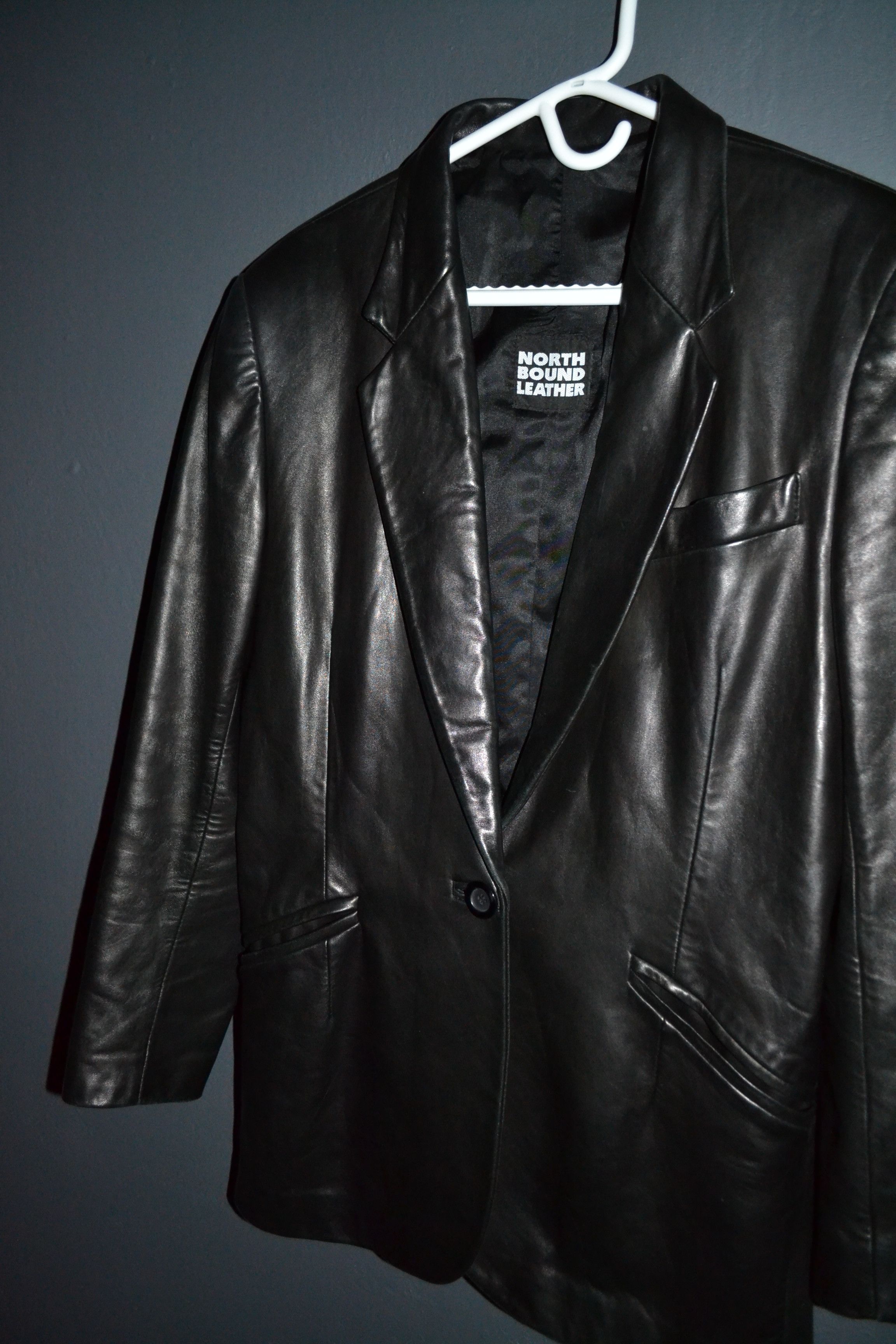 Other North Bound Leather (6172) Ladies' Single Button Blazer L Size L / US 10 / IT 46 - 4 Thumbnail