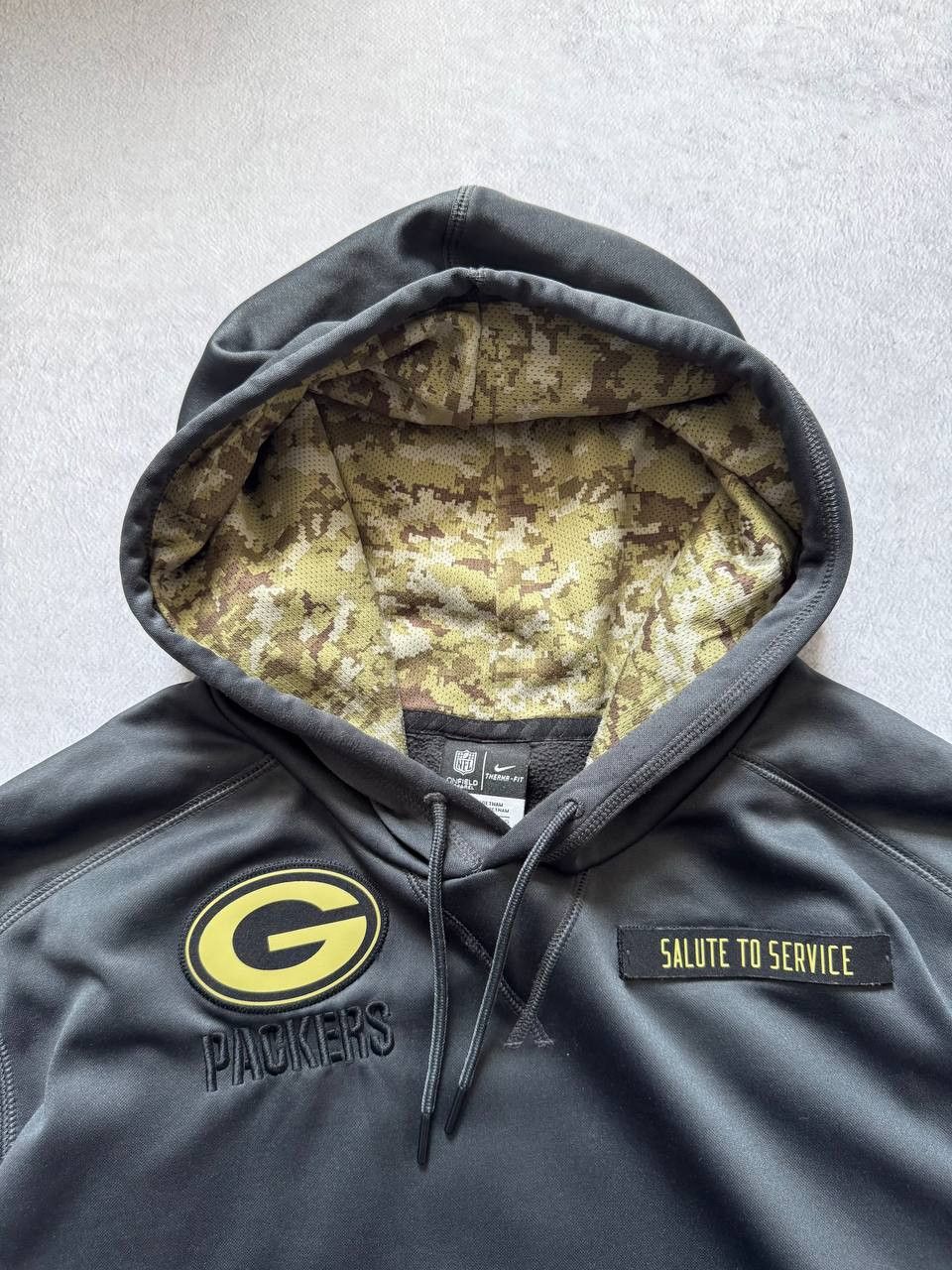 Nike Rare Nike Green Bay Packers NFL Hoodie Patched Sweatshirt Size US XXL / EU 58 / 5 - 9 Thumbnail