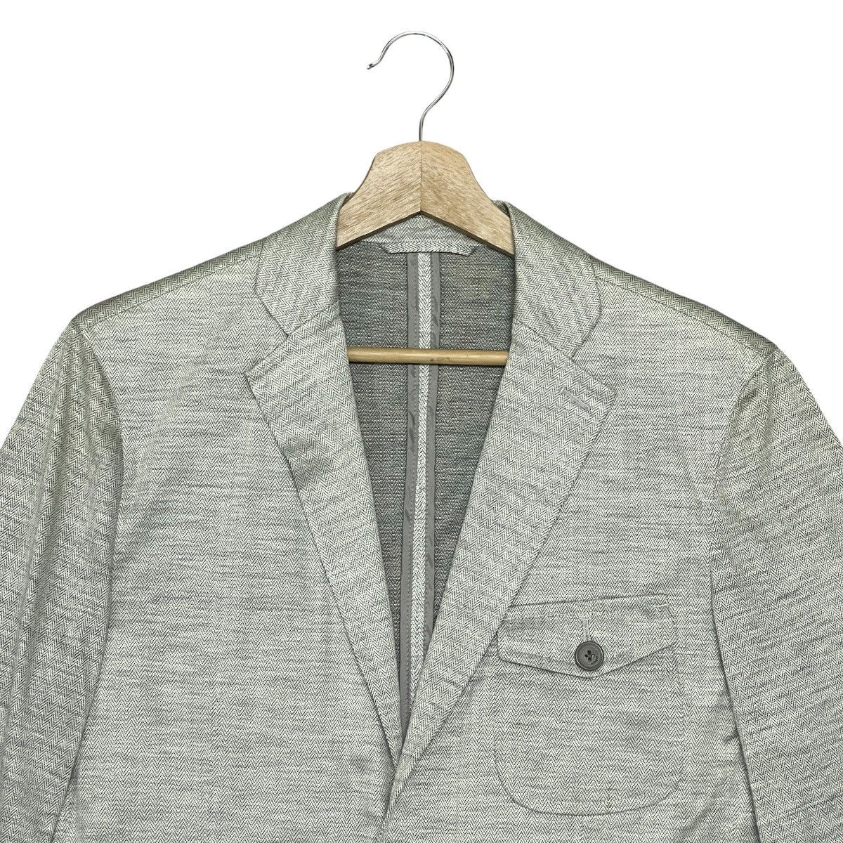 Allegri Vintage Allegri Grey Linen Blend Safari Style Blazer Jacket Size US S / EU 44-46 / 1 - 2 Thumbnail
