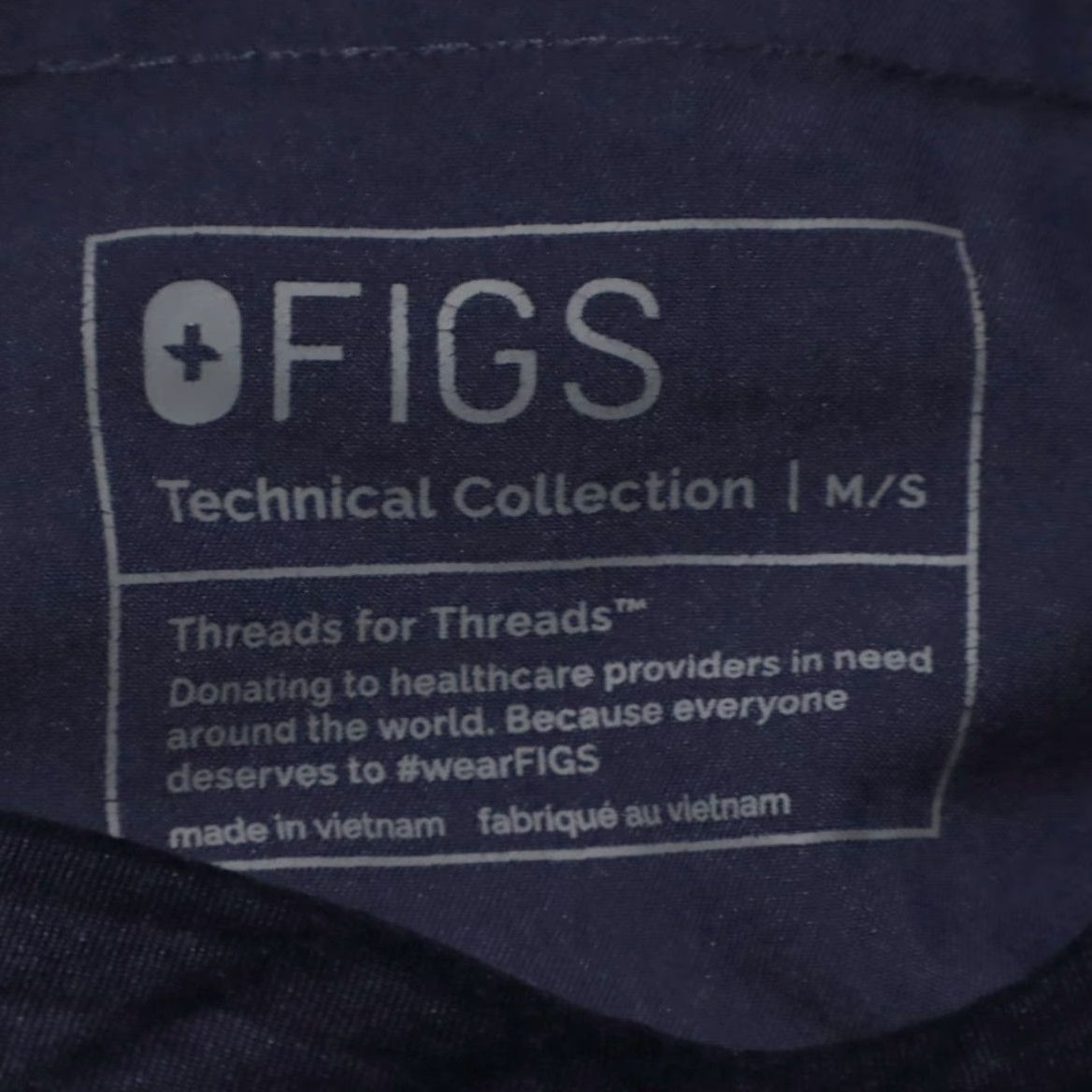 Vintage Figs Stretch Axim Scrub Polyester Woven Cargo Navy Women's MS Cargo Pants Size 32" / US 10 / IT 46 - 6 Thumbnail