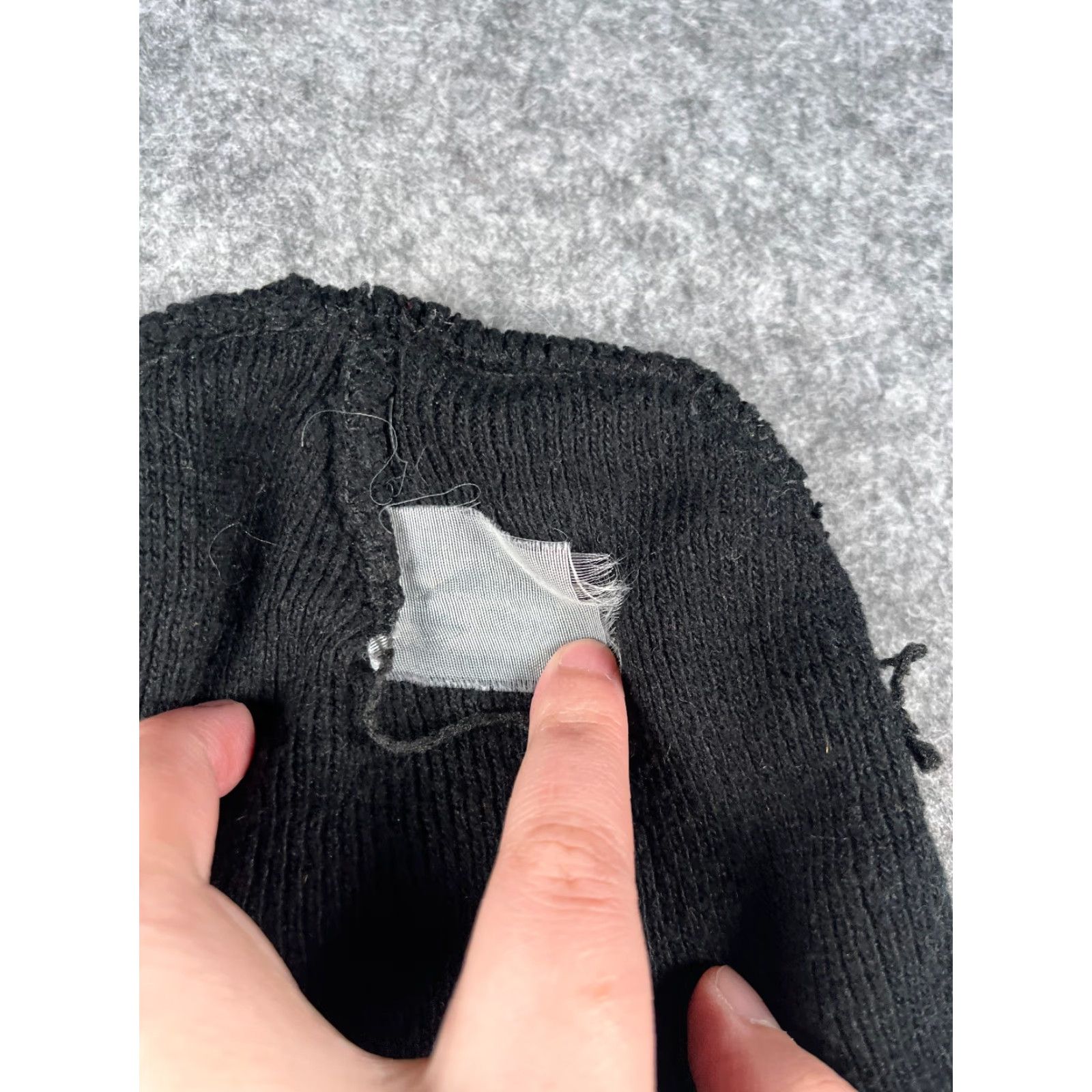 Vintage Beanie Toque Adult One Size Black Knit 100% Acrylic Winter Skate Snow Ski Unbranded Unisex Adults Beanie Hats Mens Womens Boys Girls Size ONE SIZE - 6 Thumbnail