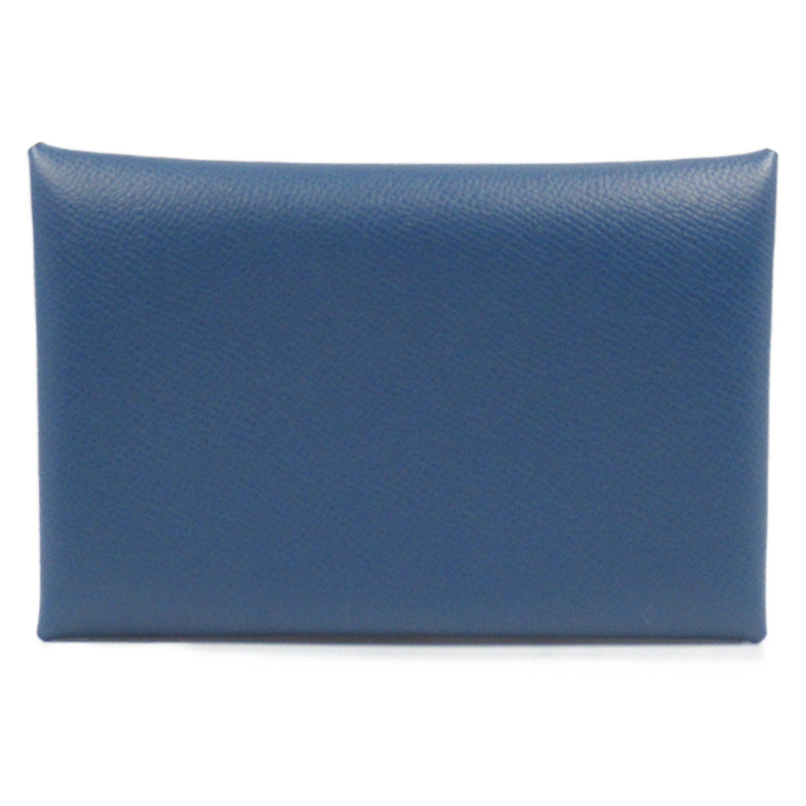 Hermes Hermes Calvi Case Card Leather Vomadam Blue Deep Silver Hardware Double Engraved Size ONE SIZE - 1 Thumbnail