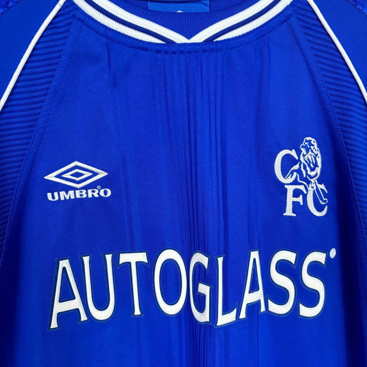 Chelsea Soccer Vintage 1999-01 Chelsea Home Football Shirt Autoglass Jersey Size US M / EU 48-50 / 2 - 4 Thumbnail