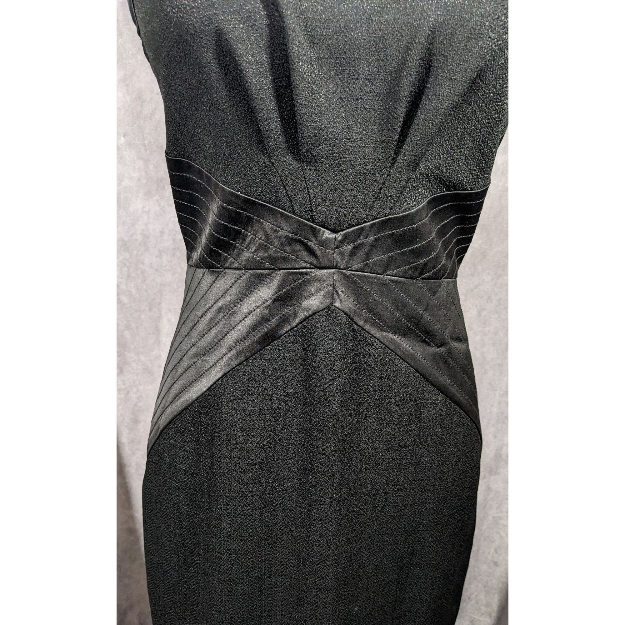 Rachel Zoe Preppy Goth Sleeveless Little Black Dress Size 6